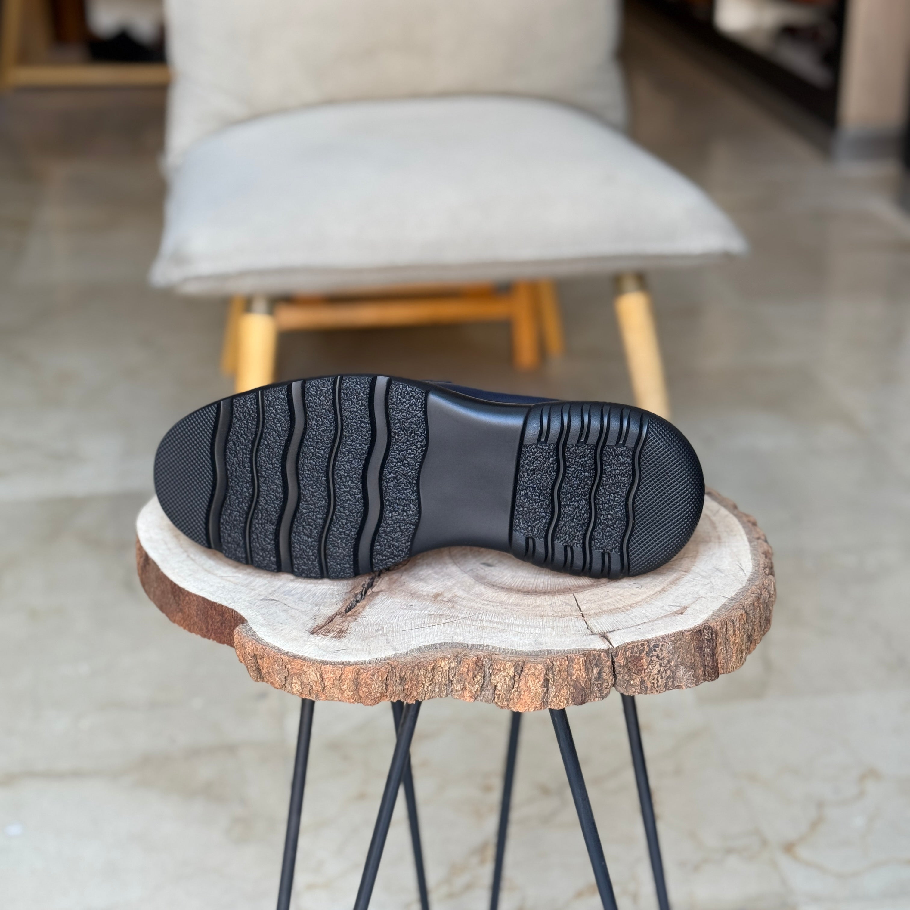 CHAUSSURES EN CUIR VÈRITABLES 437 BLEU