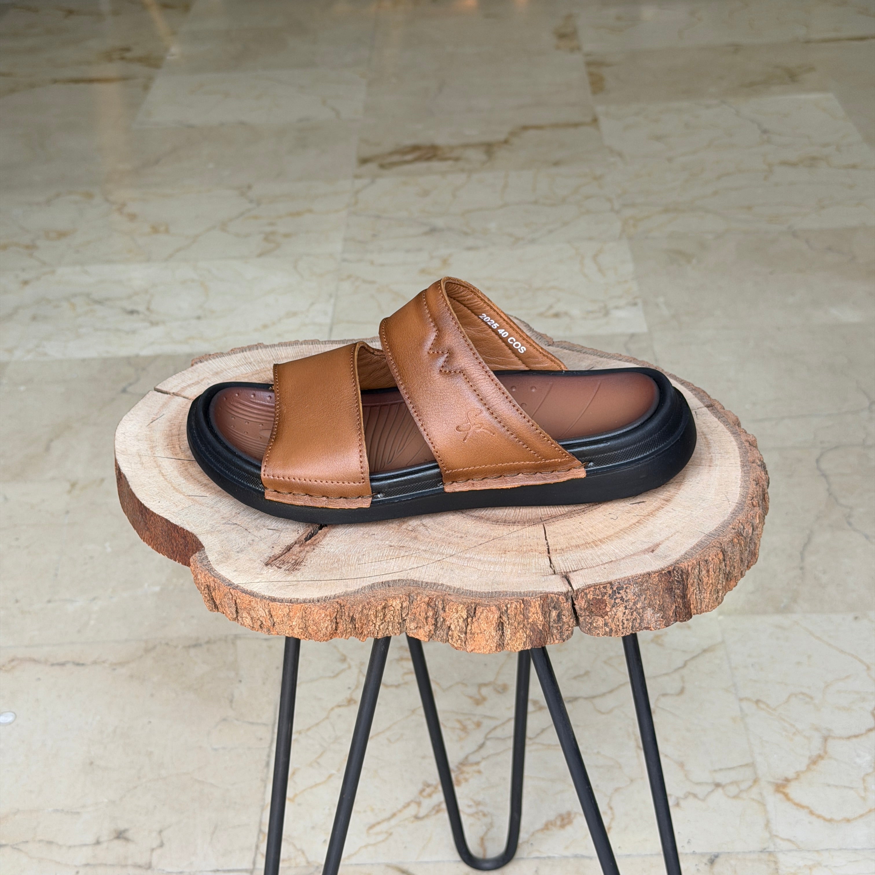 SANDALE EN CUIR Ergonomic Arch S43 TABA