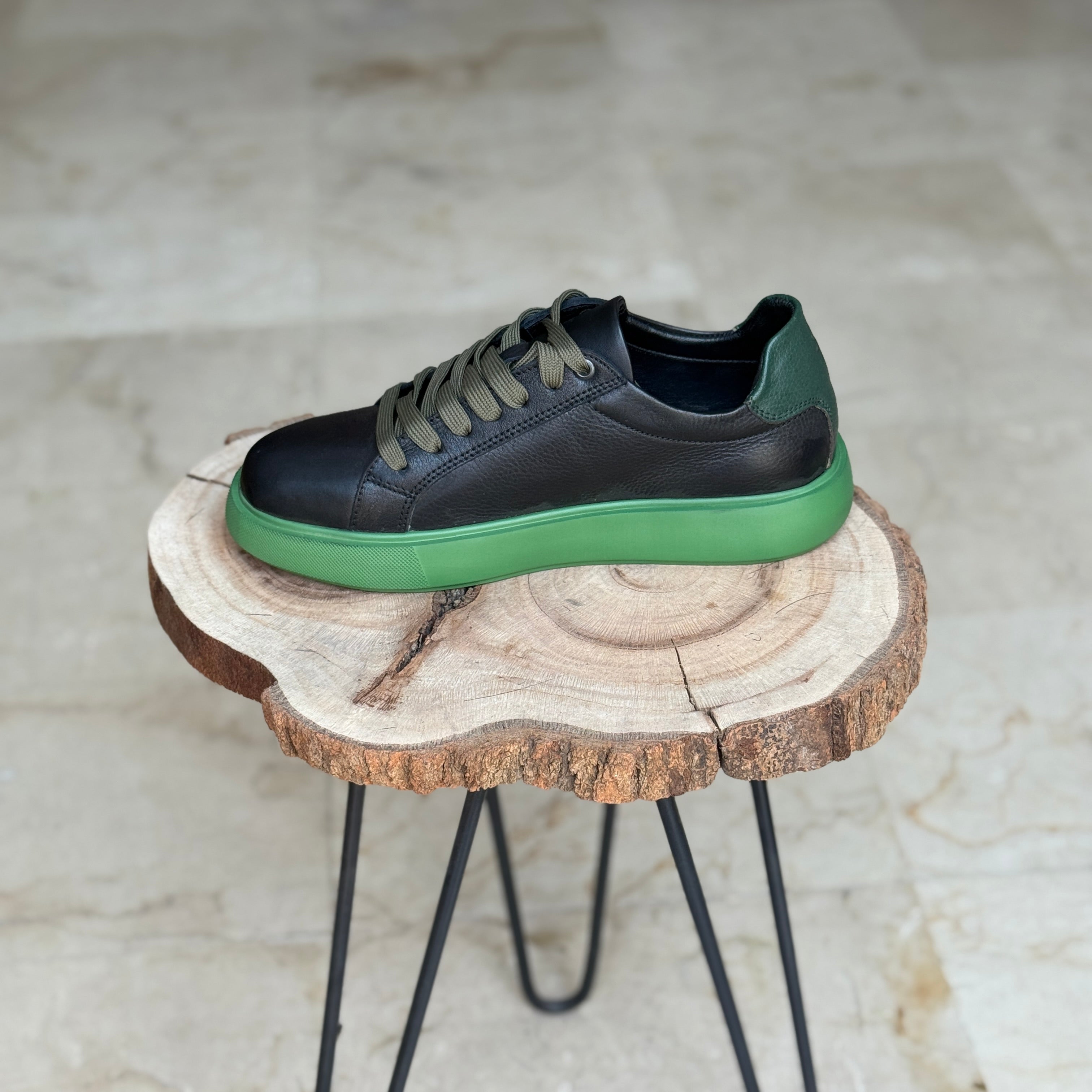 BASKET EN CUIR 528 N&V