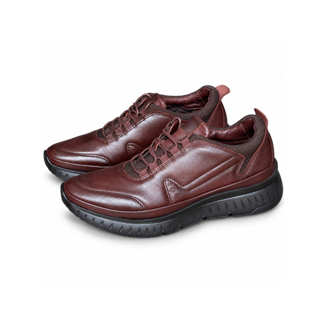 CHAUSSURE MEDICAL EN CUIR 738 MARRON