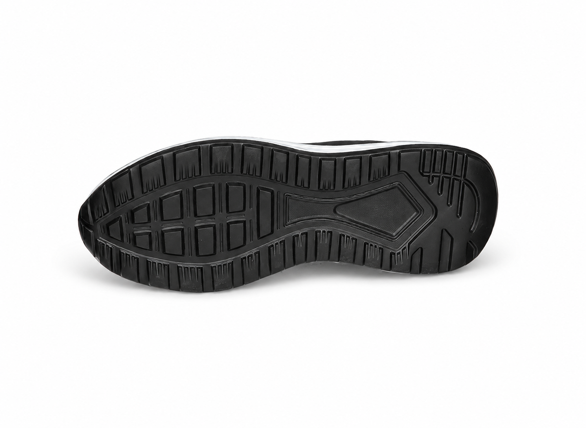 Basket en cuir ET jeans - 944 Noir