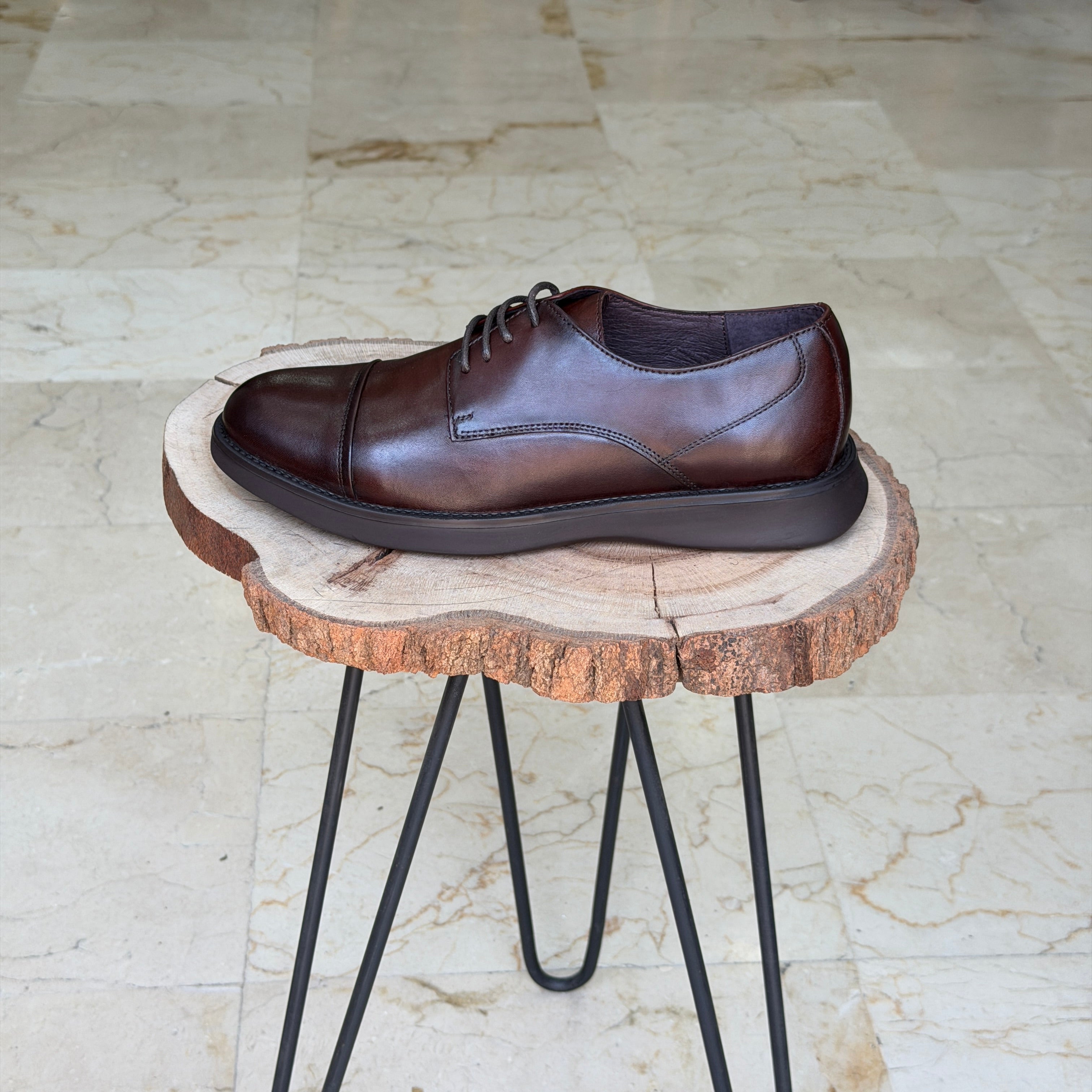 CHAUSSURES EN CUIR ELLEGANO 341 MARRON
