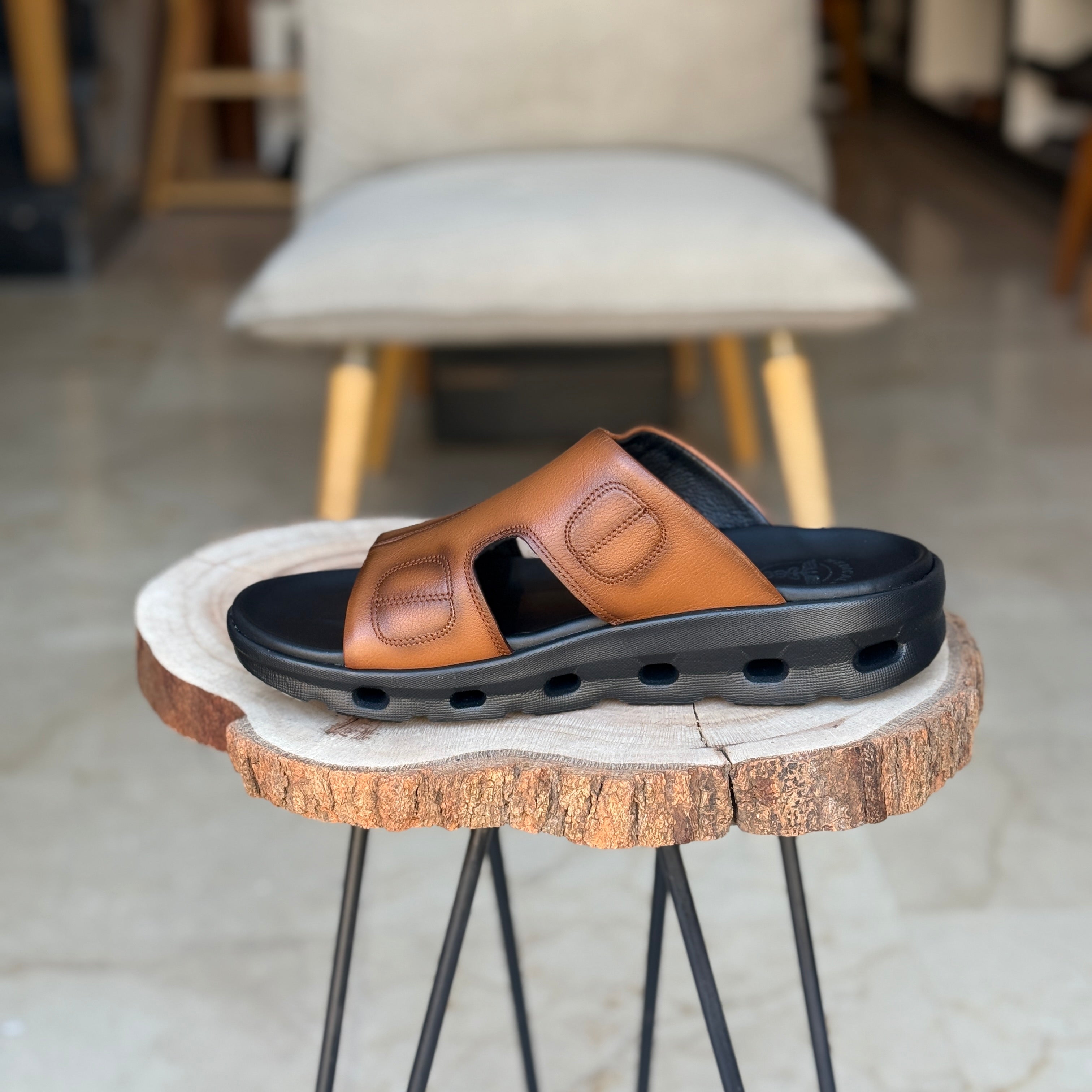SANDALE EN CUIR SE125 - OrthoConfort TABA