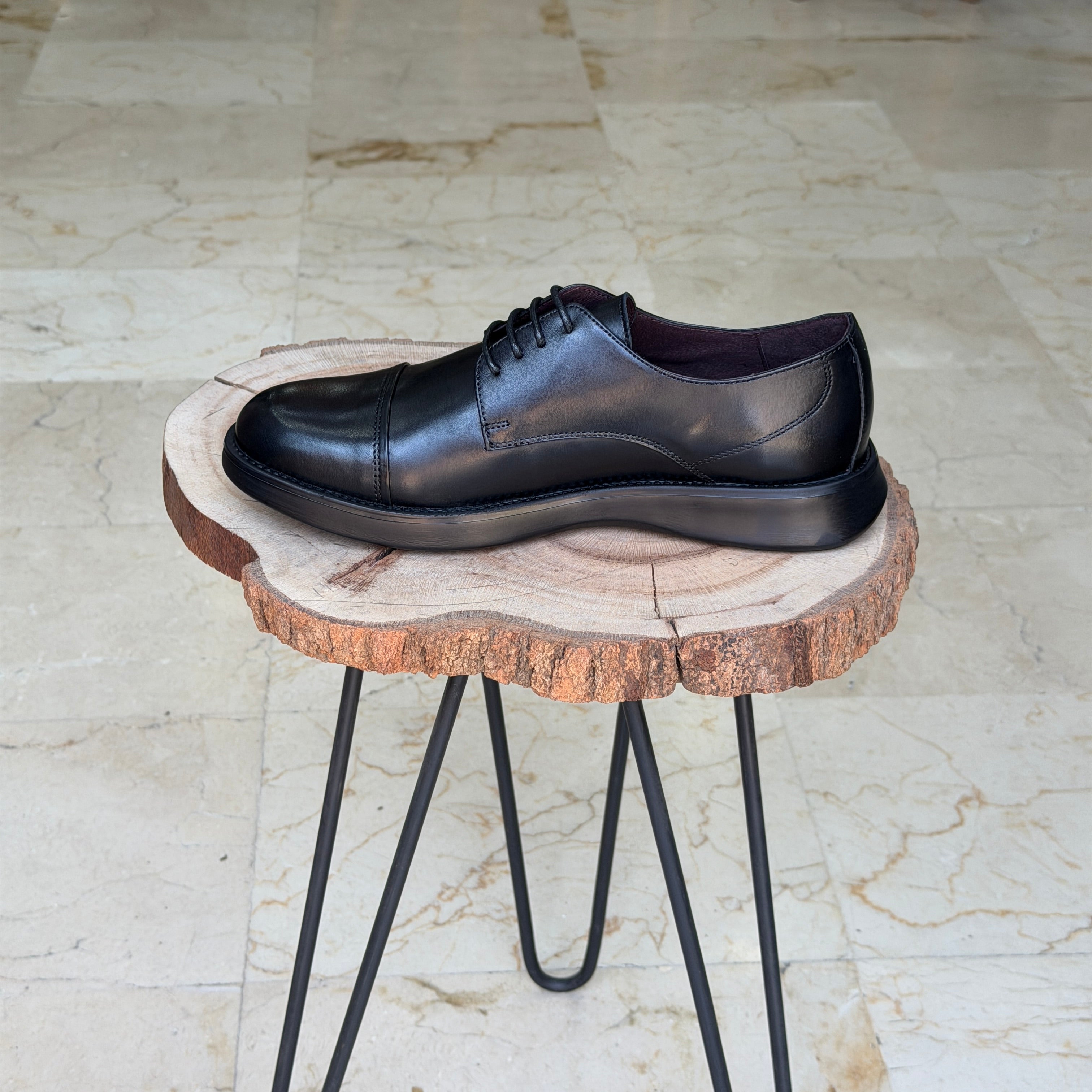 CHAUSSURES EN CUIR ELLEGANO 341 NOIR