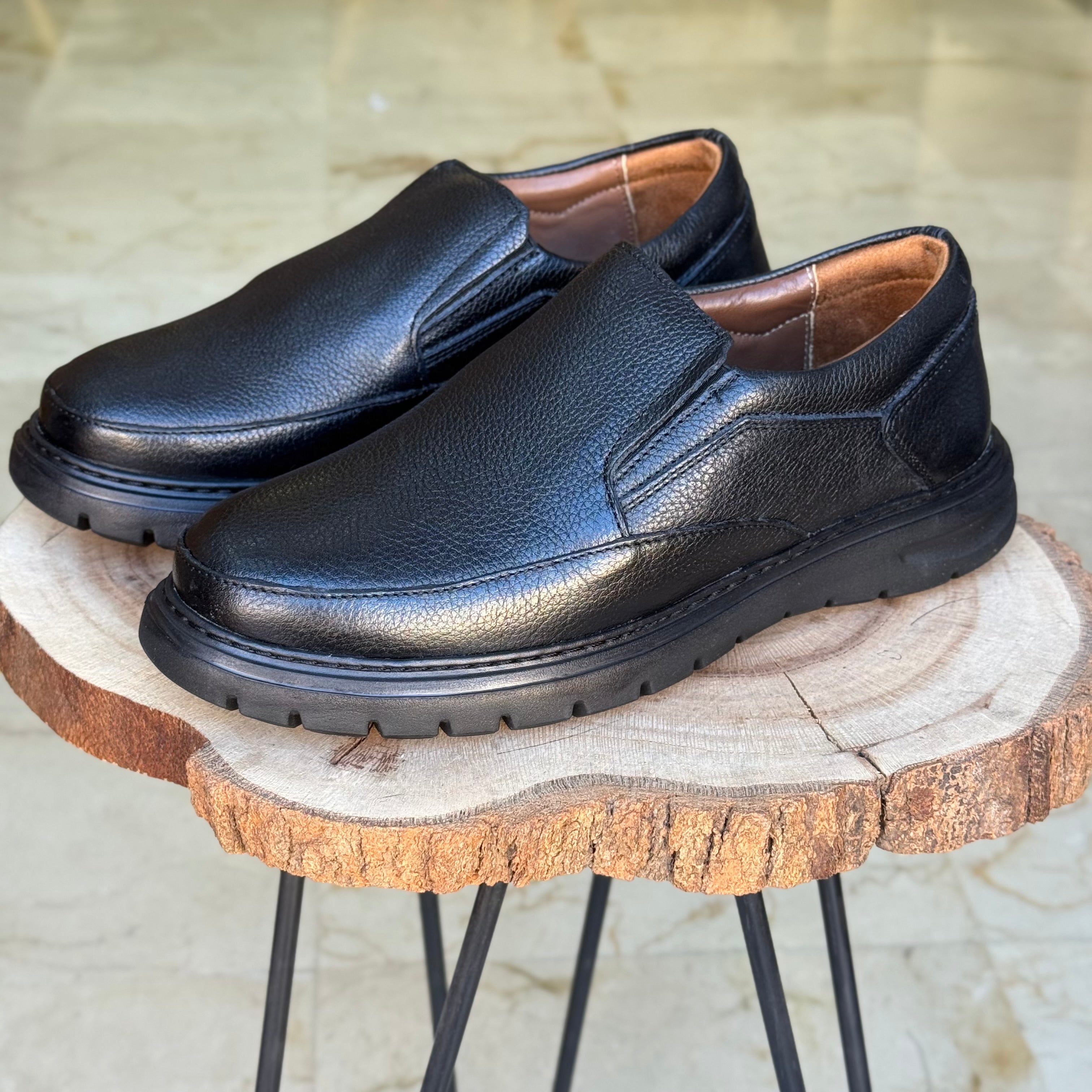 Chaussure Médical En cuir 1003 Noir