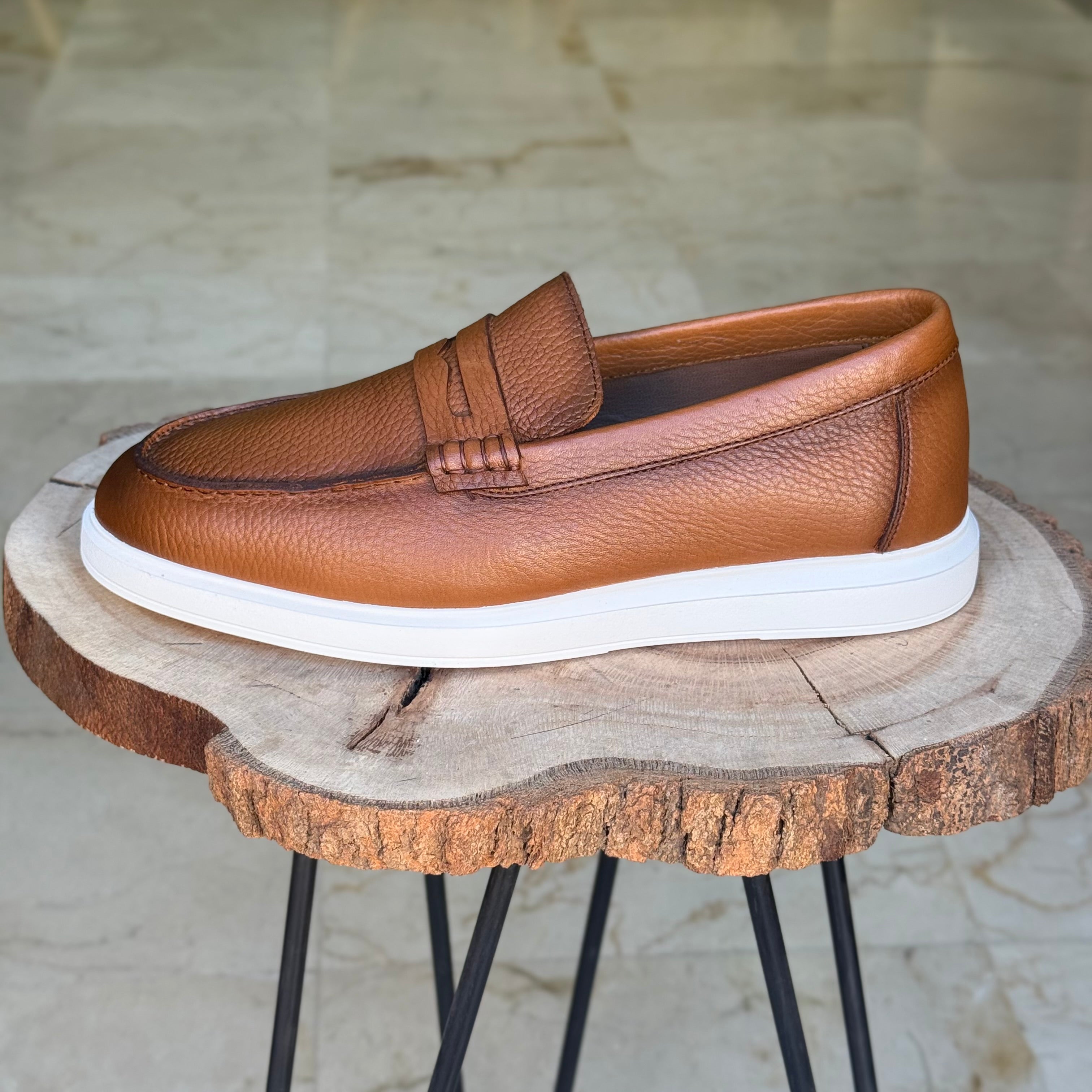 MOCASSIN EN CUIR LOAFER 707 TABA