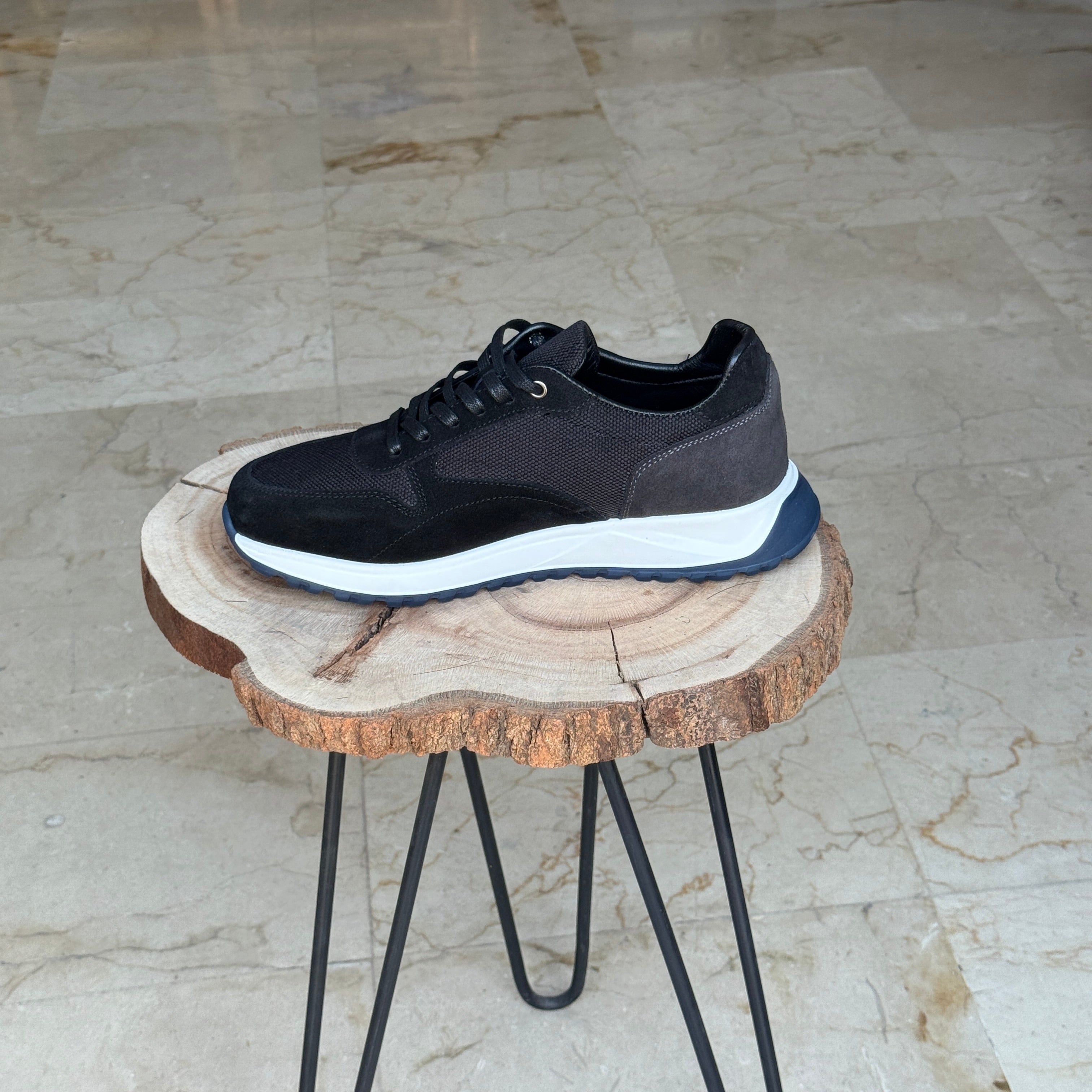BASKET EN CUIR 915 NOIR S 752
