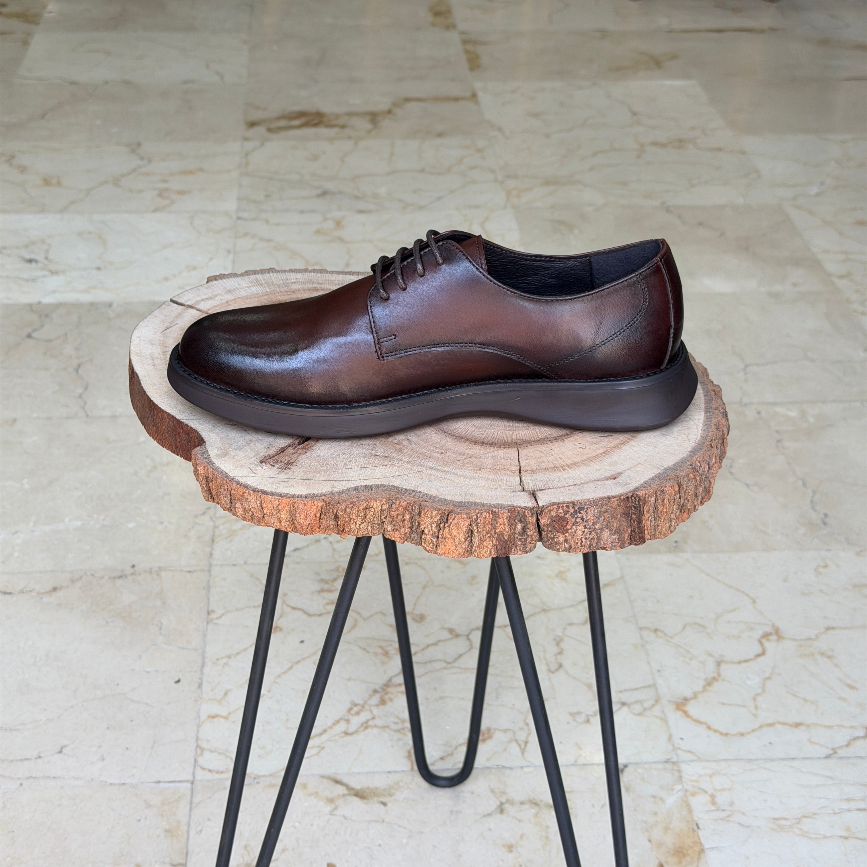 CHAUSSURES EN CUIR ELLEGANO 342 MARRON