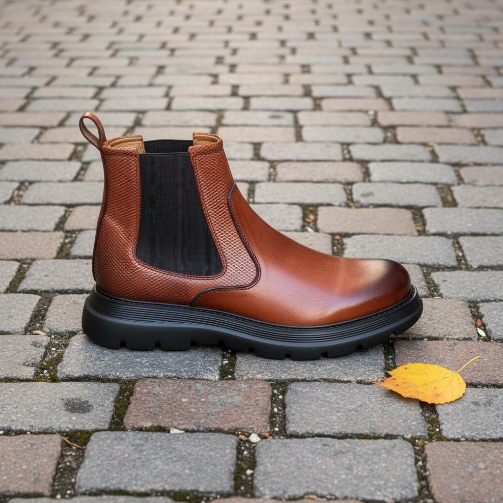 Bottine En Cuir 1978 Taba cfc - Shopilo Shoes