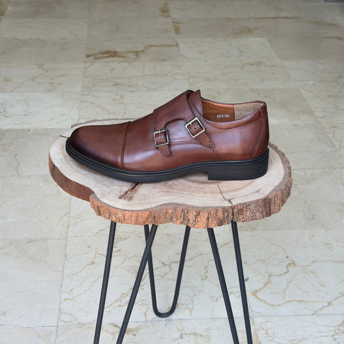 CHAUSSURES EN CUIR VÈRITABLES DouxPas 0154 MARRON
