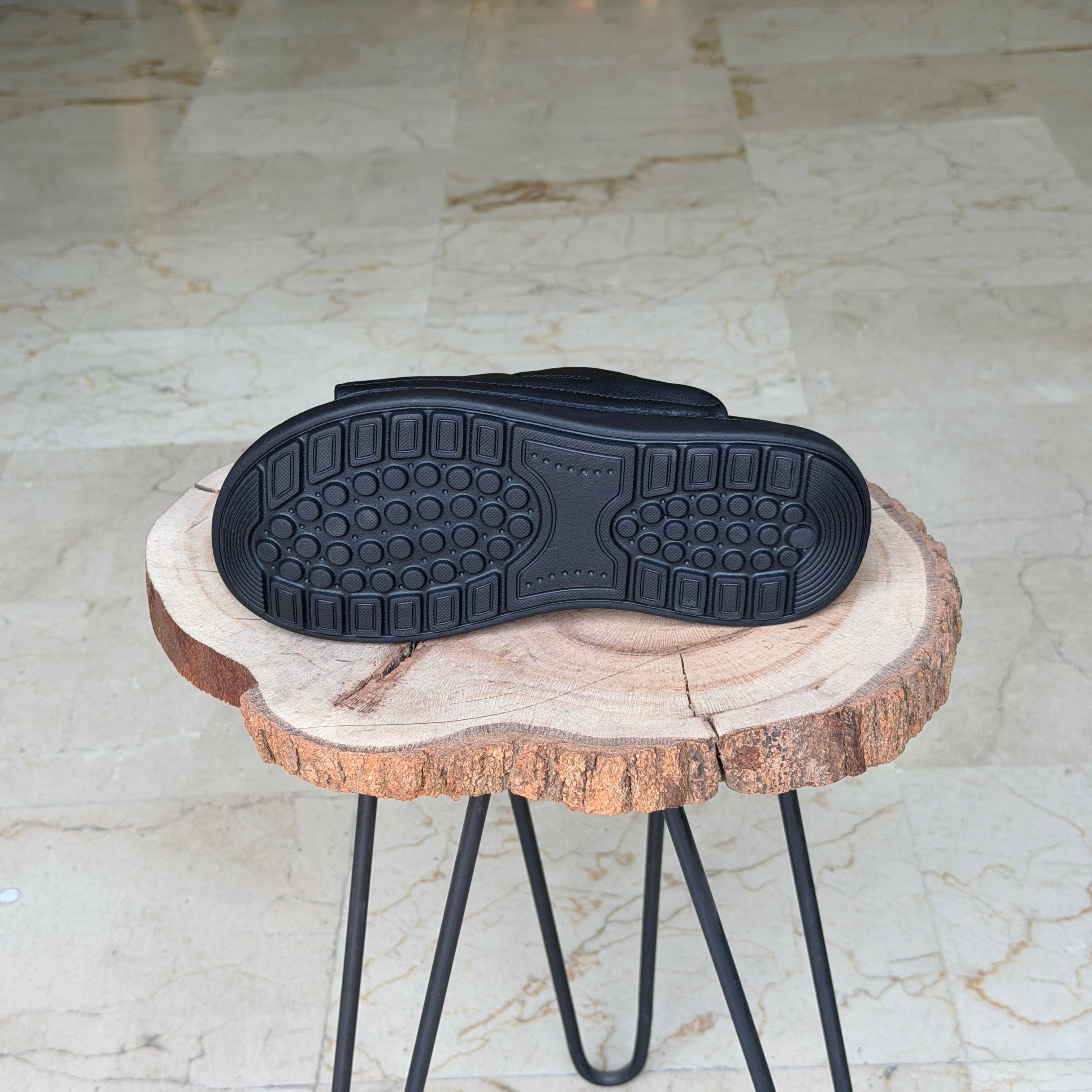 SANDALE EN CUIR Ergonomic Arch S40 NOIR