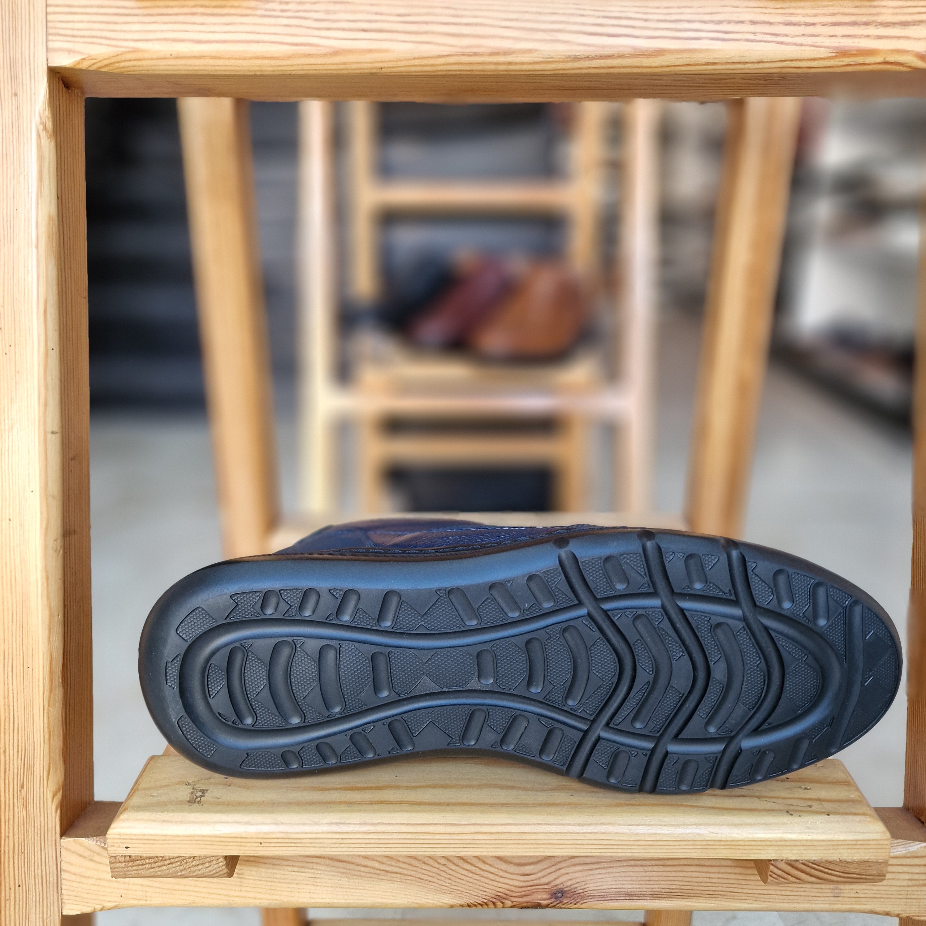 Basket Jevana En Cuir Bleu N - 1008 Eva