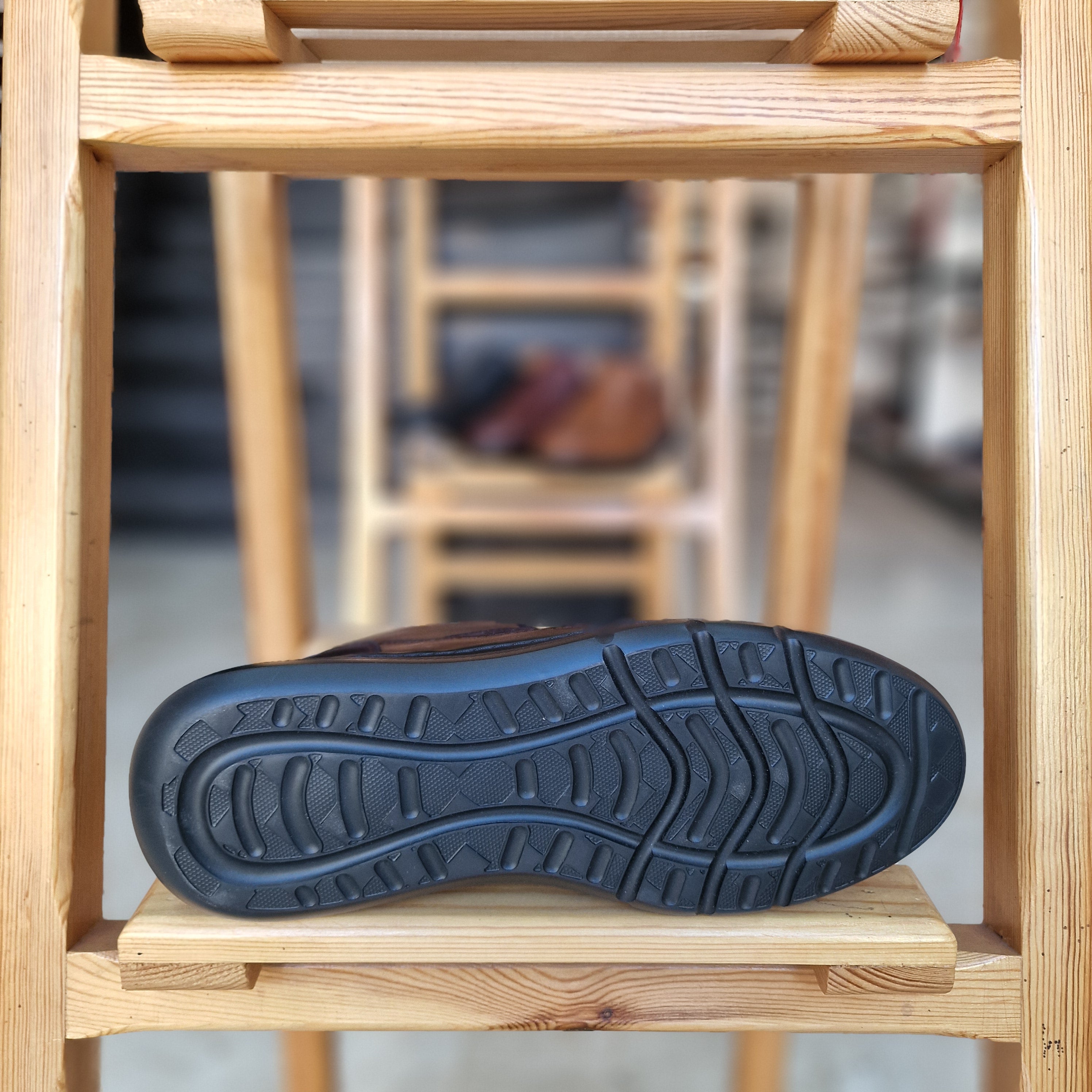 Basket Jevana En Cuir Marron / N - 1008 Eva