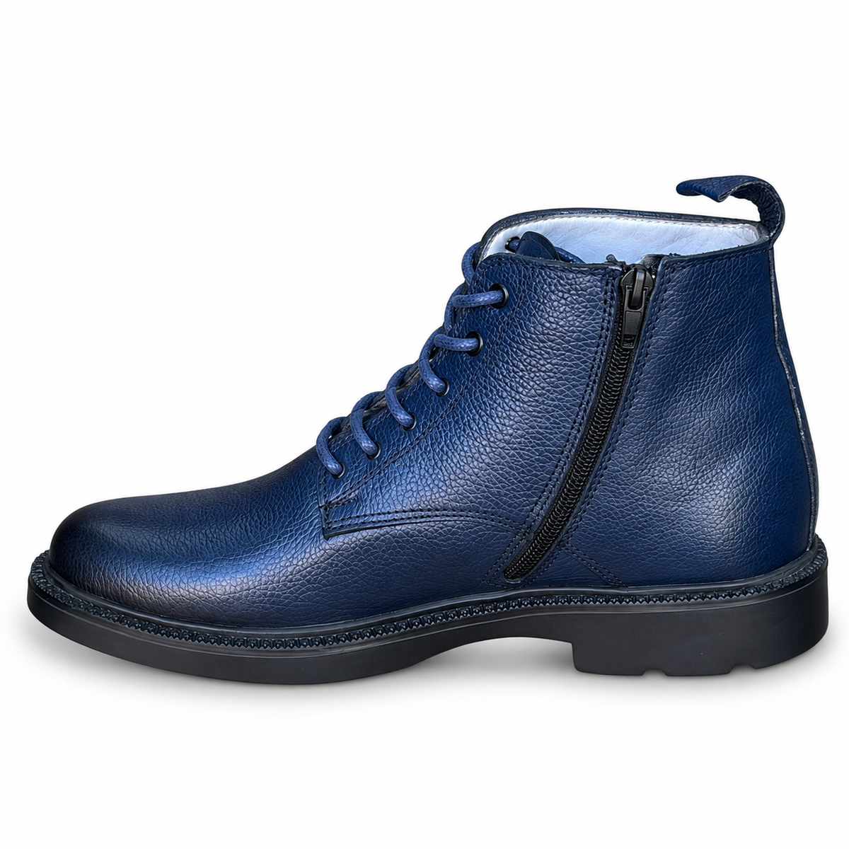 Bottine En Cuir 905 bleu