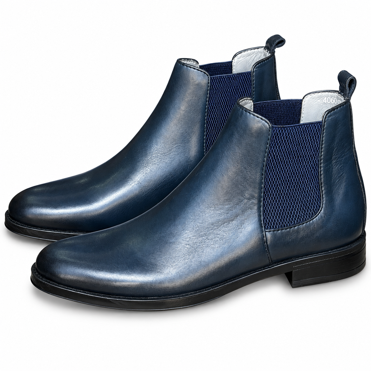 Bottine En Cuir 4060 bleu