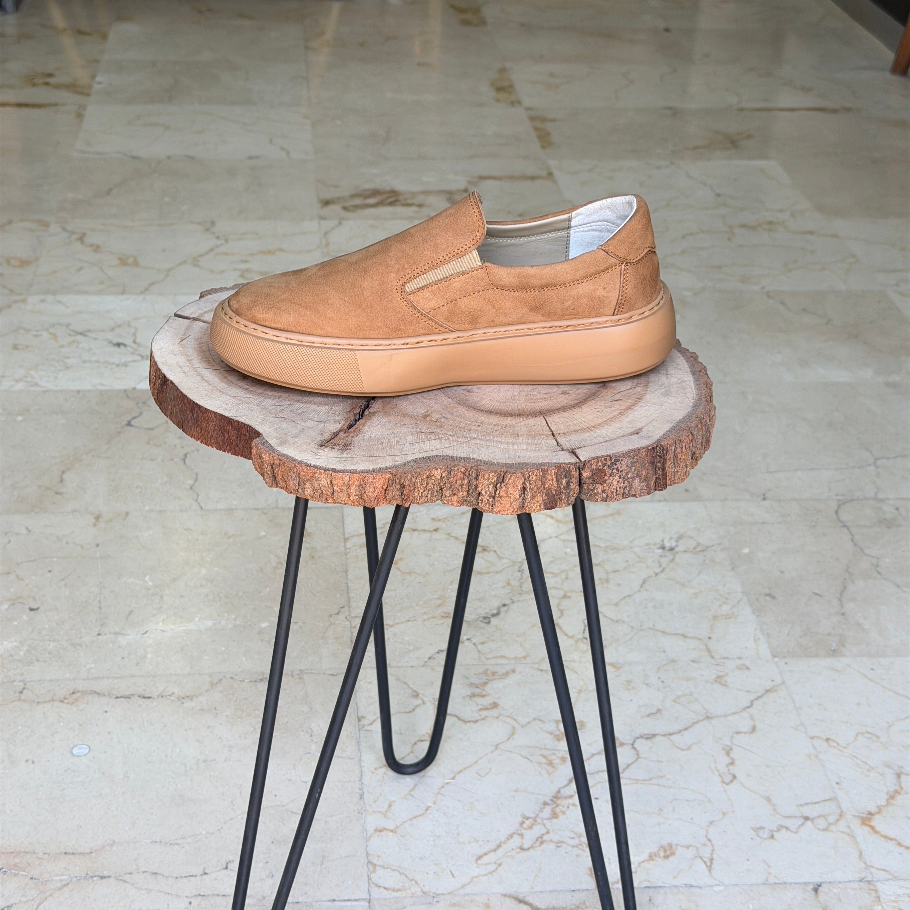 basket en cuir 0101 taba nubuck