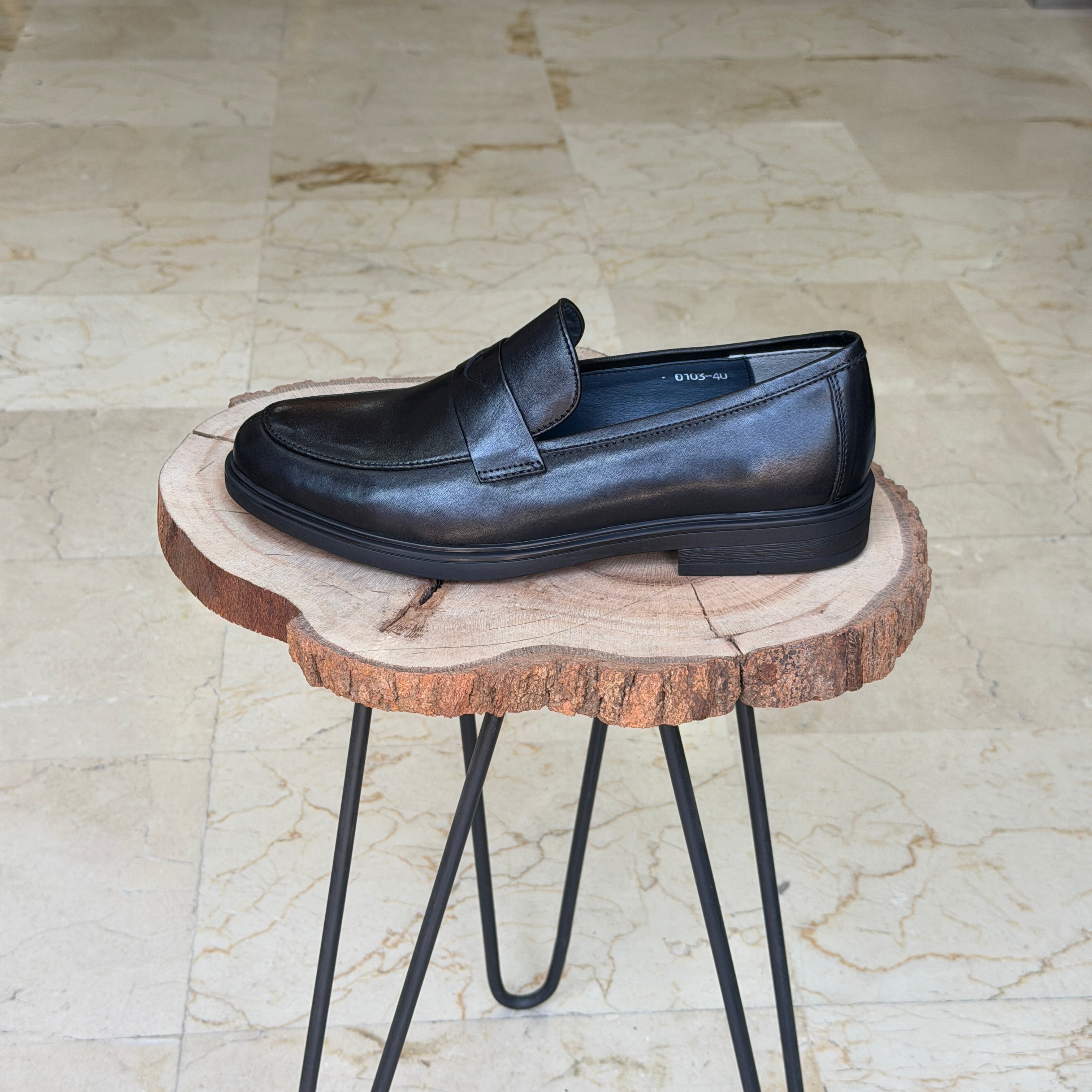 chaussure en cuir 0103 noir