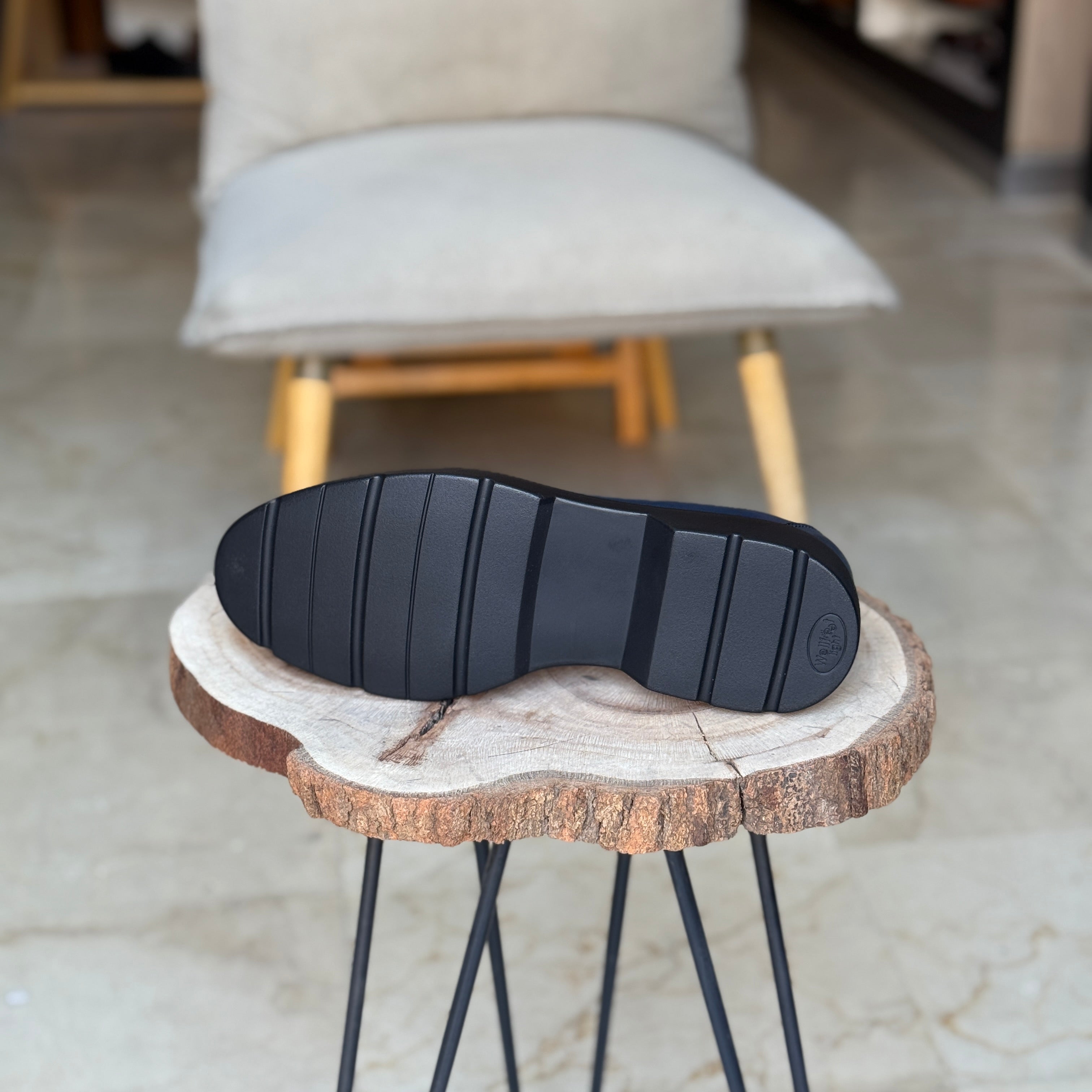 CHAUSSURES EN CUIR VÈRITABLES 108 BLEU