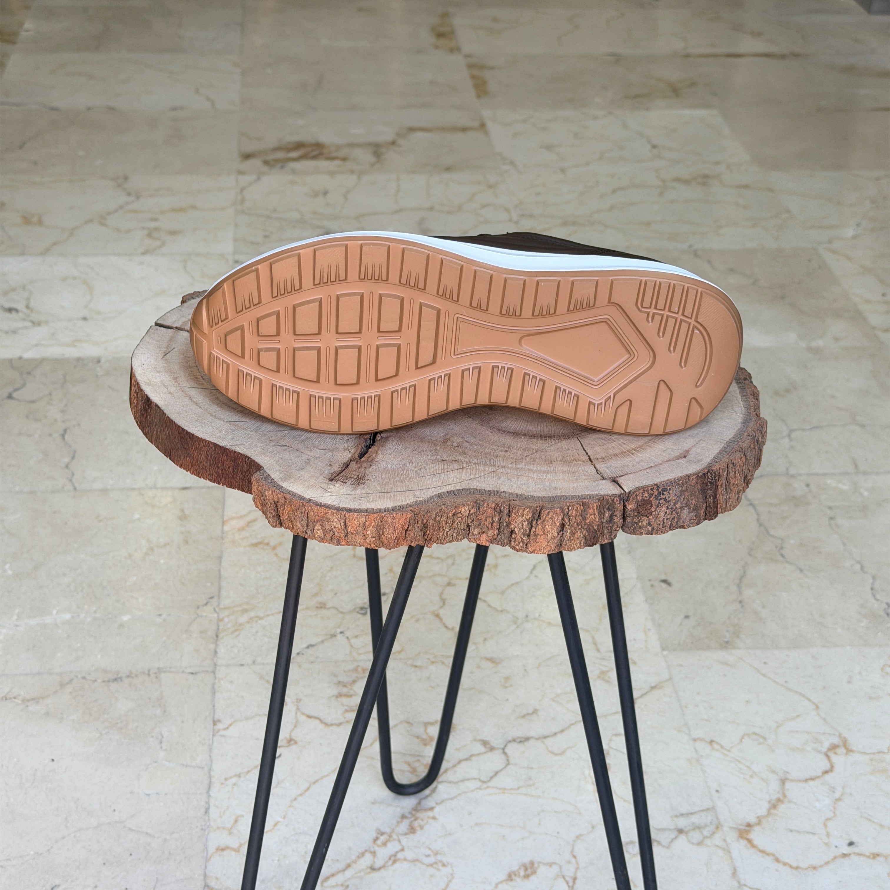Basket en cuir - 934 MARRON