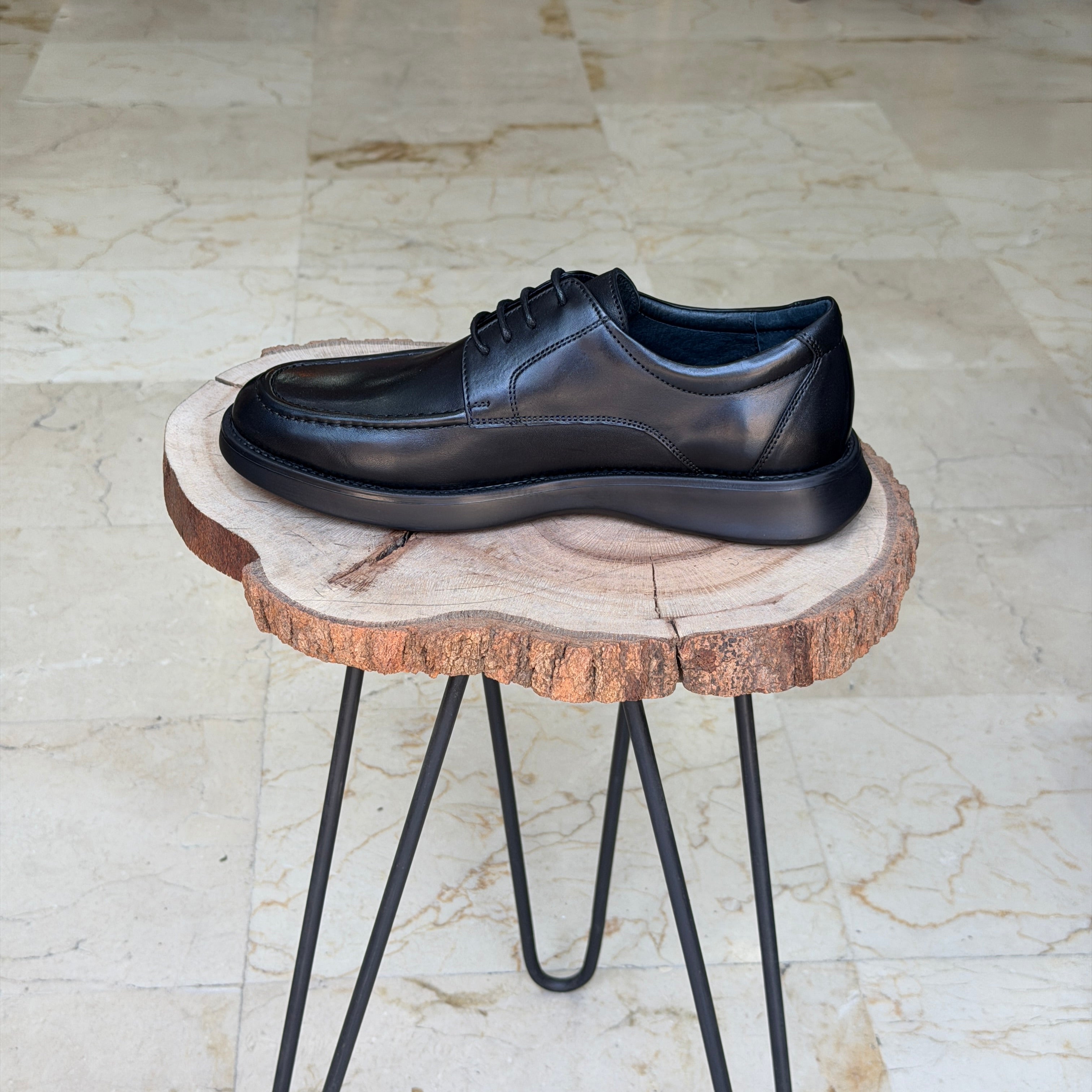 CHAUSSURES EN CUIR ELLEGANO 478 NOIR