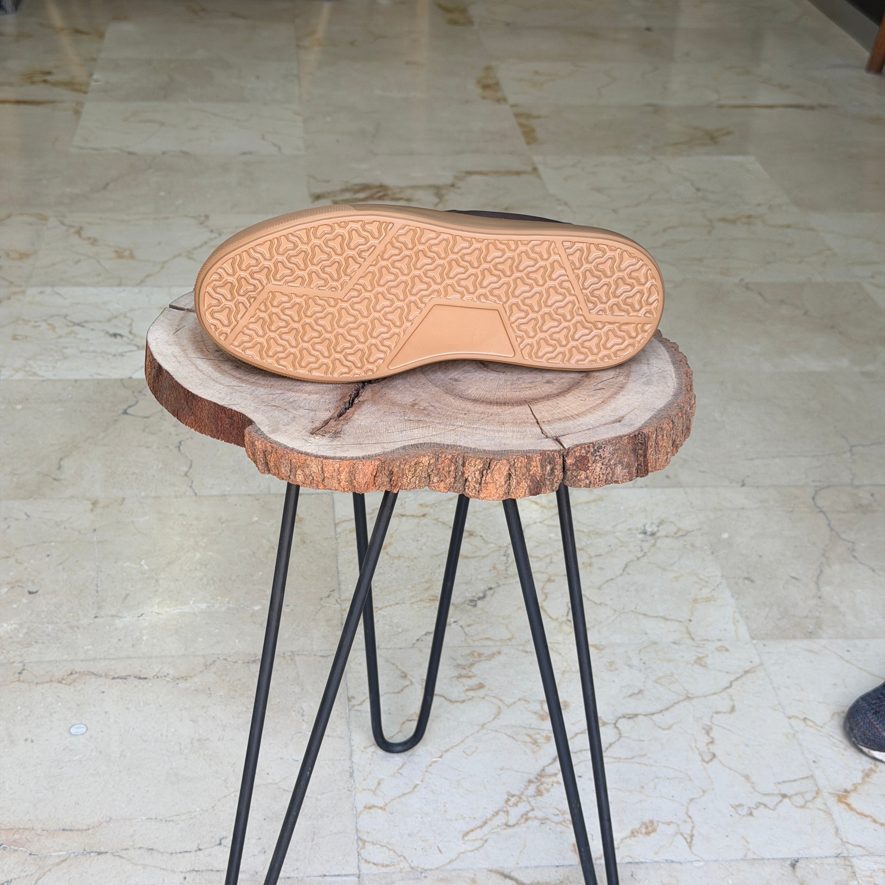 basket en cuir 0101 taba marron