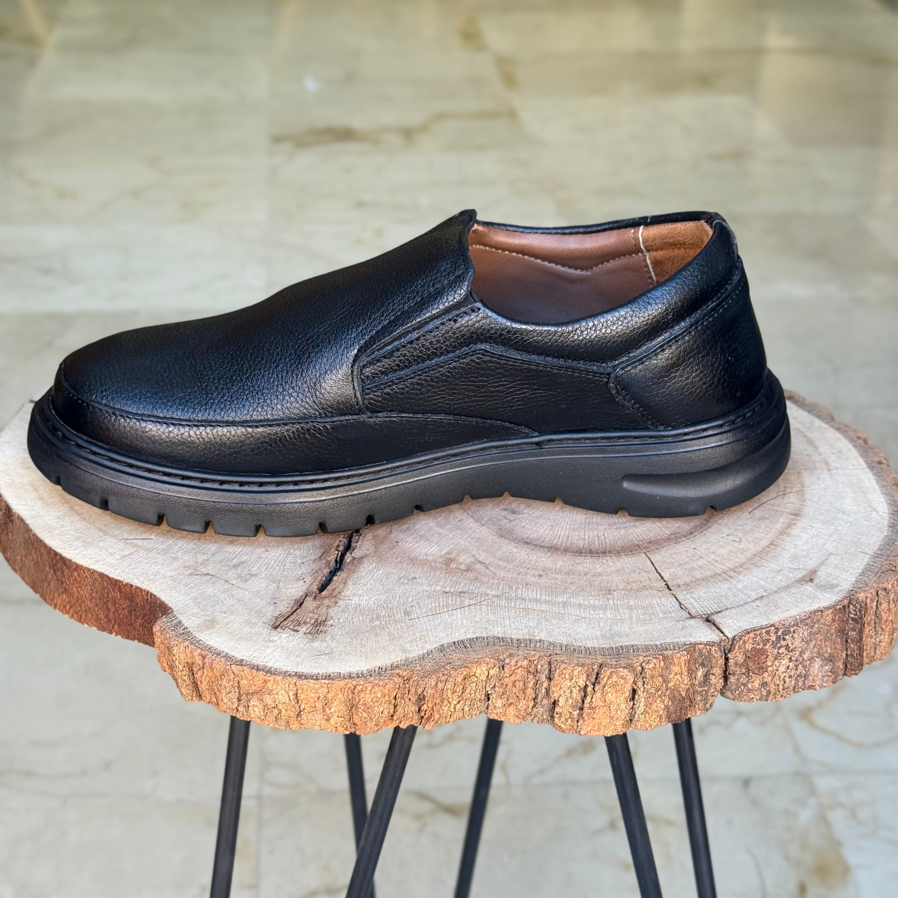 Chaussure Médical En cuir 1003 Noir