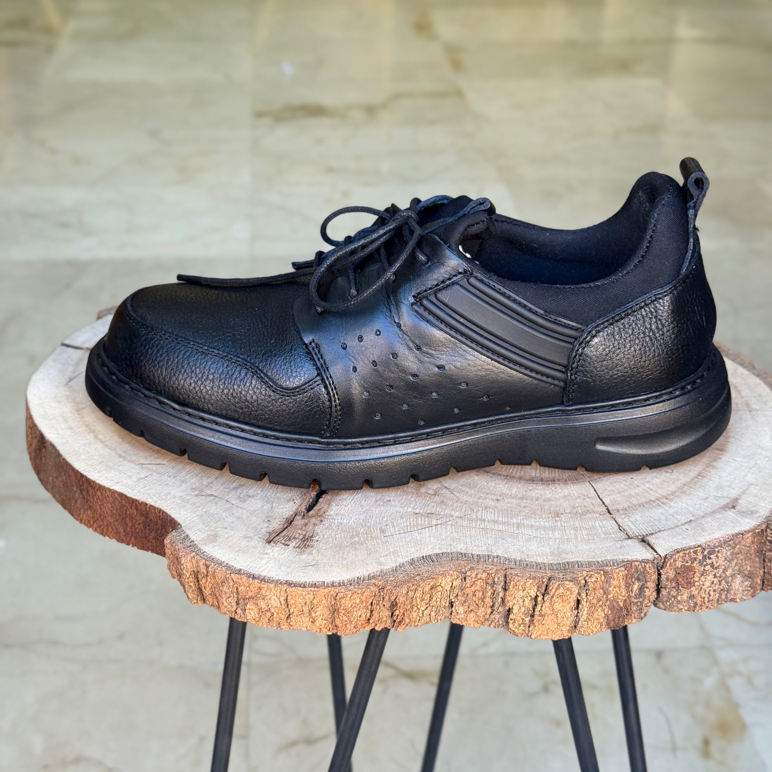 Chaussure Médical En cuir 140 NOIR