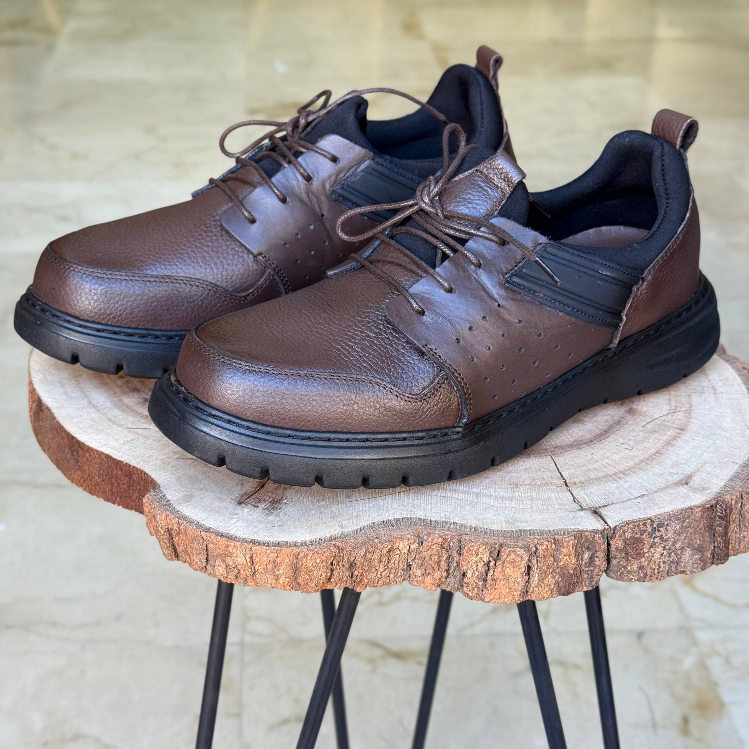 Chaussure Médical En cuir 140 Marron