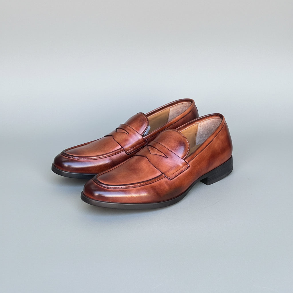 Loafer Cuir Luxe Homme - TABAC