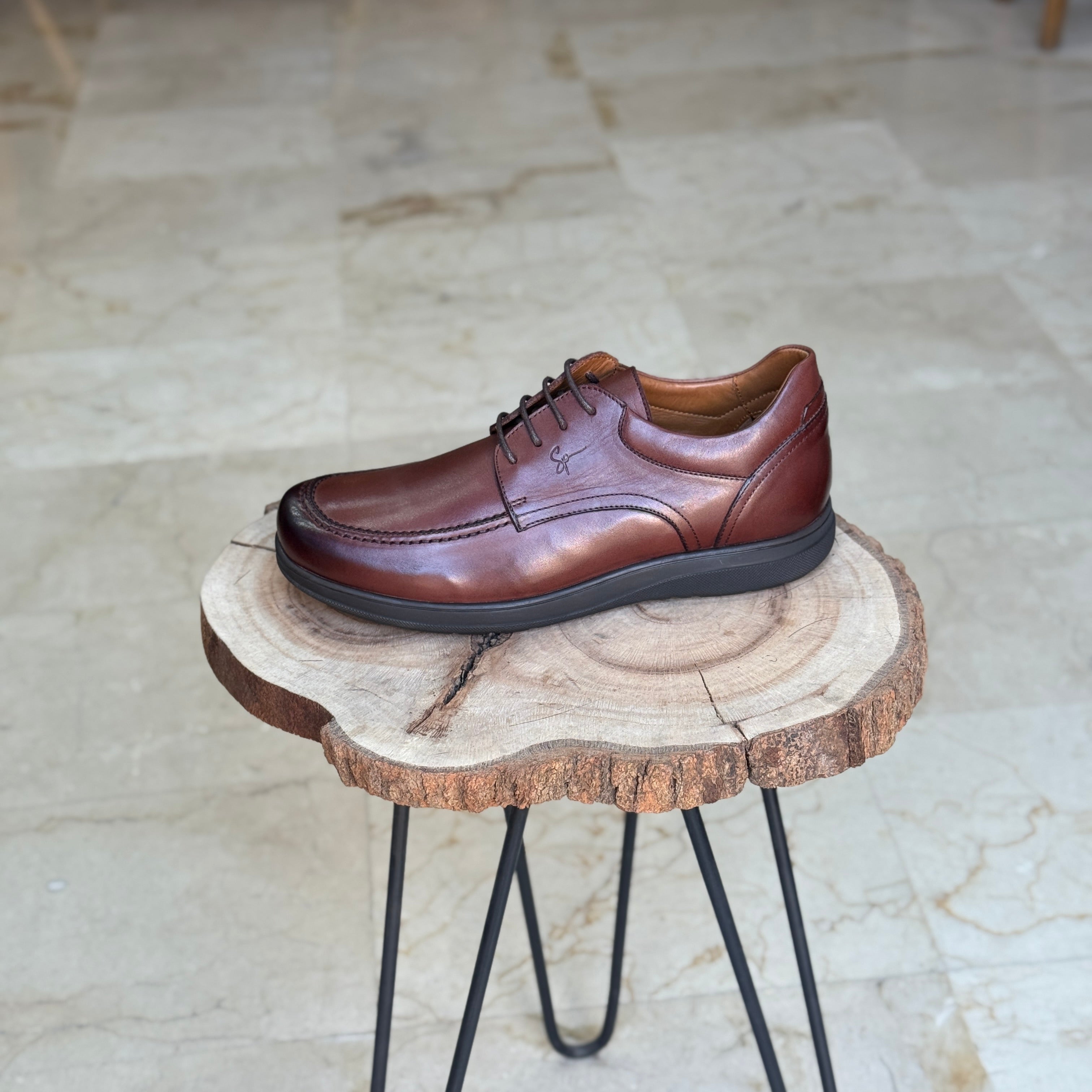 CHAUSSURE MEDICAL EN CUIR 1996 MARRON