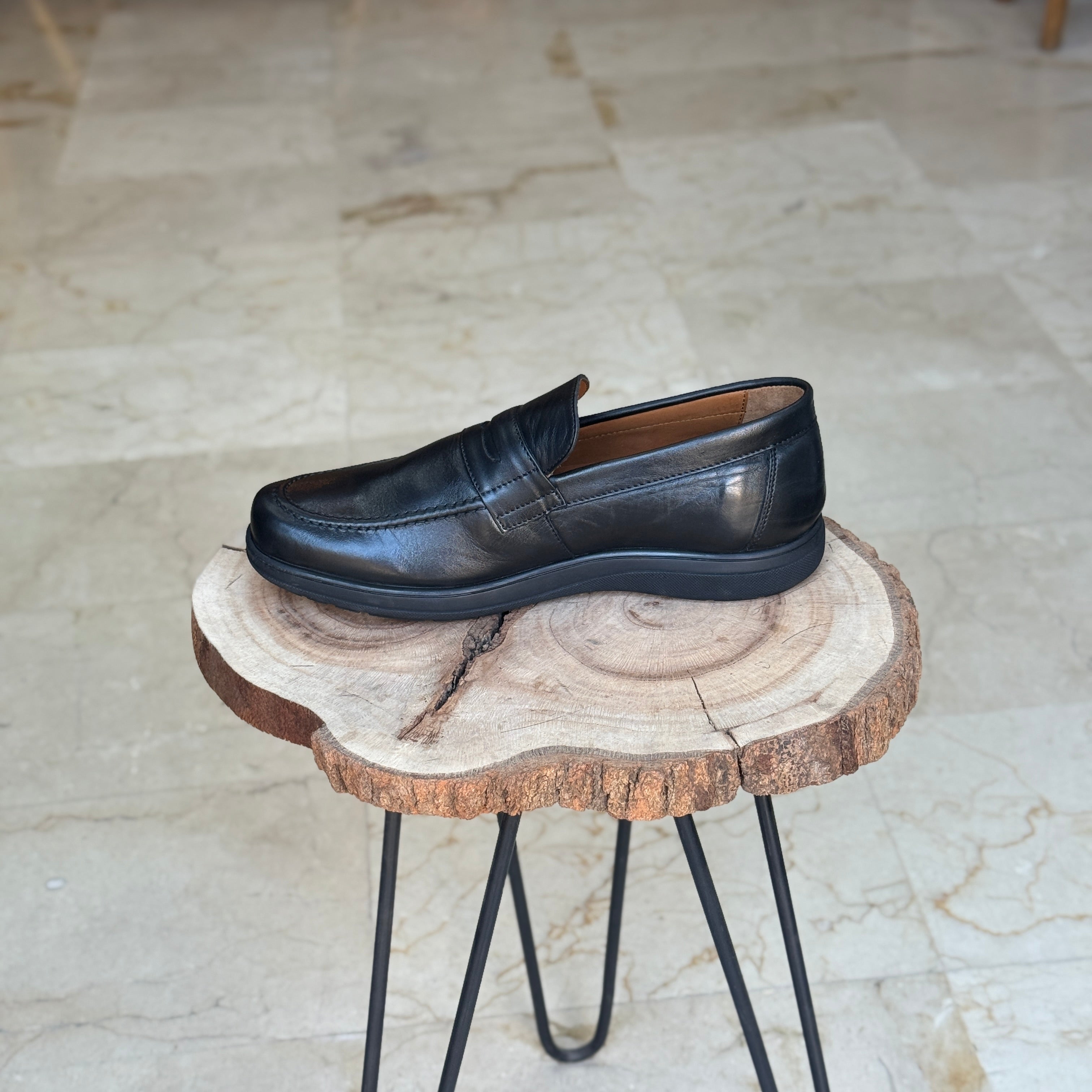 CHAUSSURE MEDICAL EN CUIR 09 NOIR