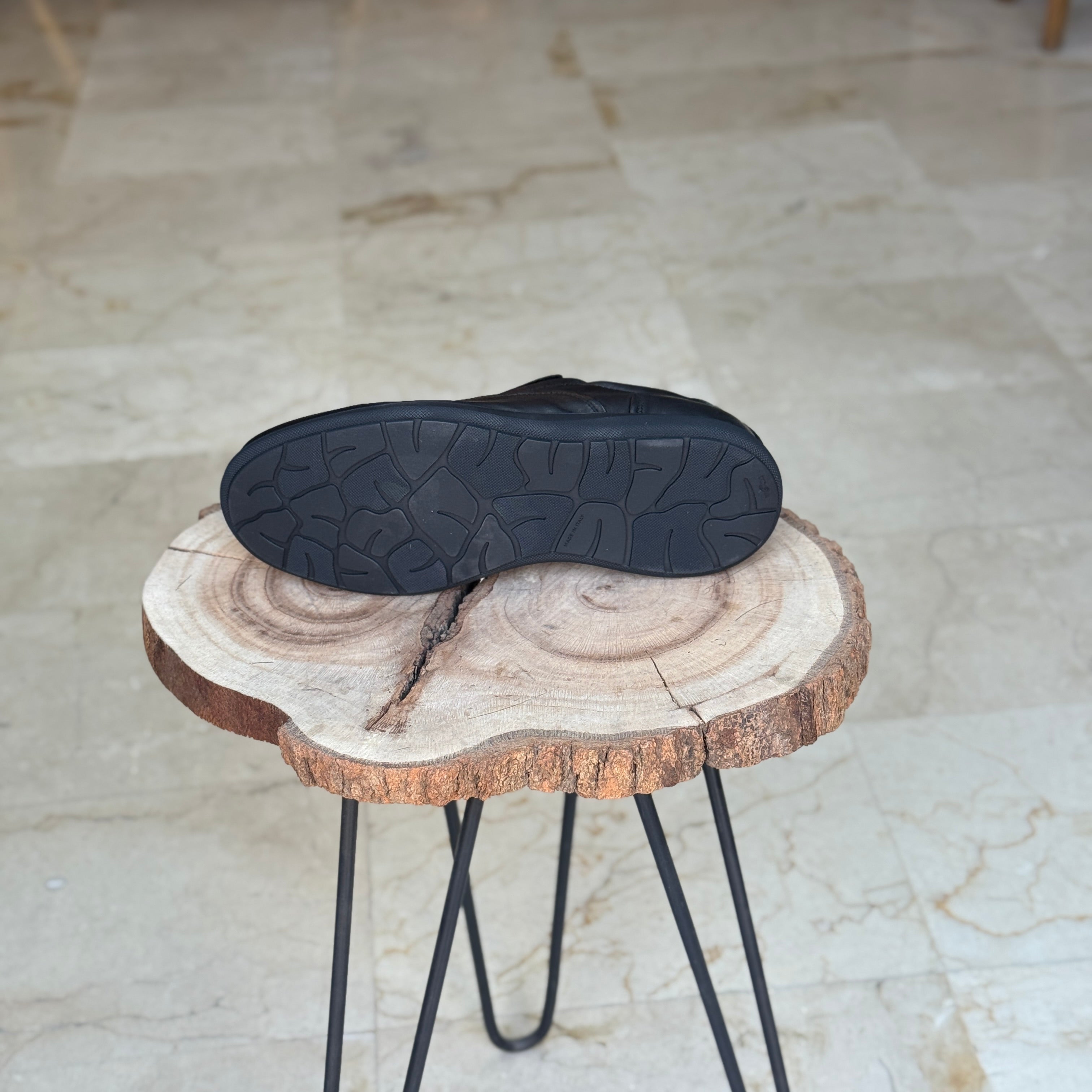 CHAUSSURE MEDICAL EN CUIR 5047 NOIR