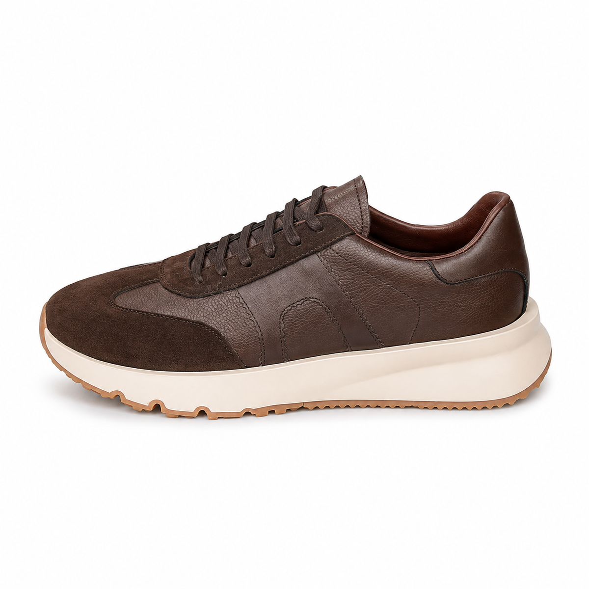 basket en cuir - 926 New MARRON