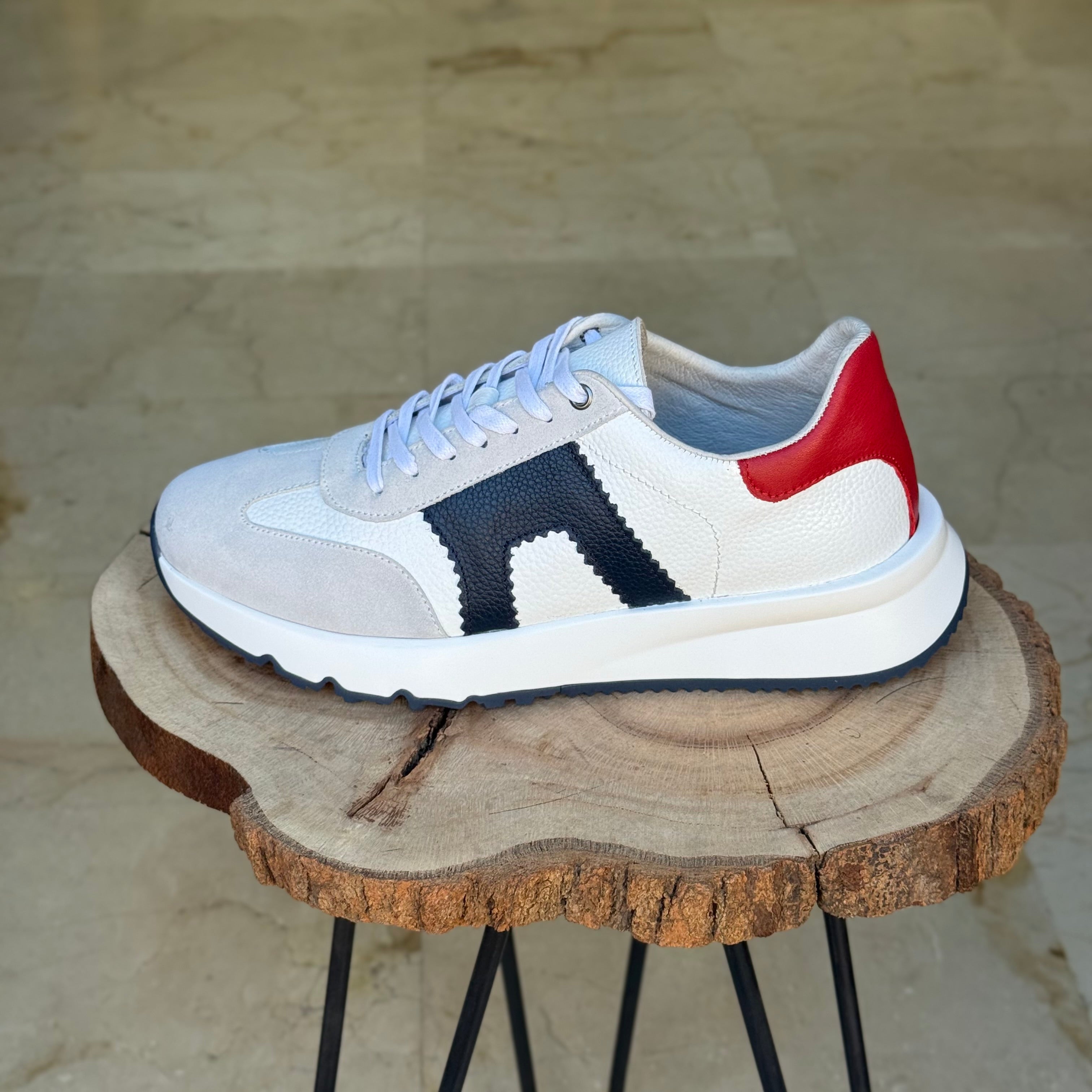 Basket en cuir - 926 blanc - Shopilo Shoes