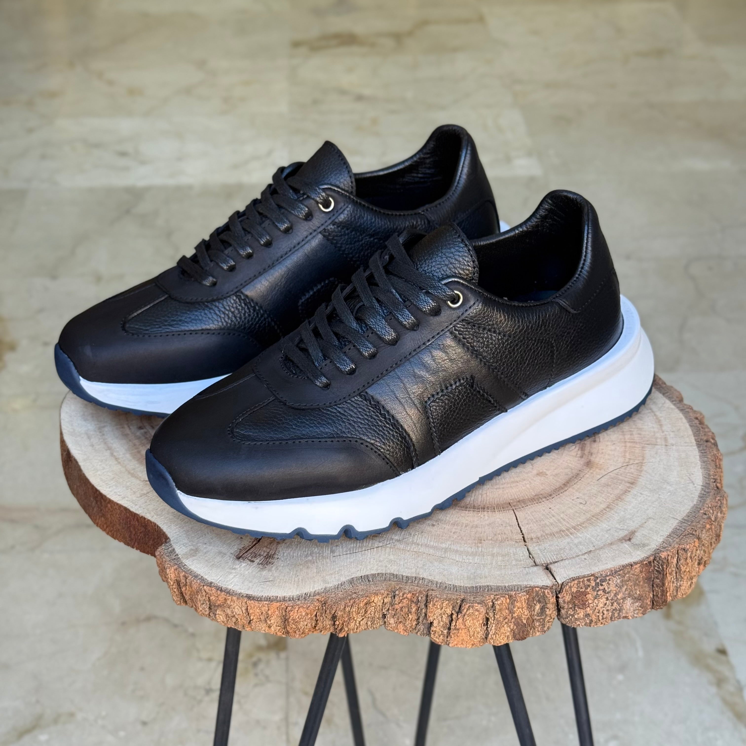 basket en cuir - 926 noir/b - Shopilo Shoes