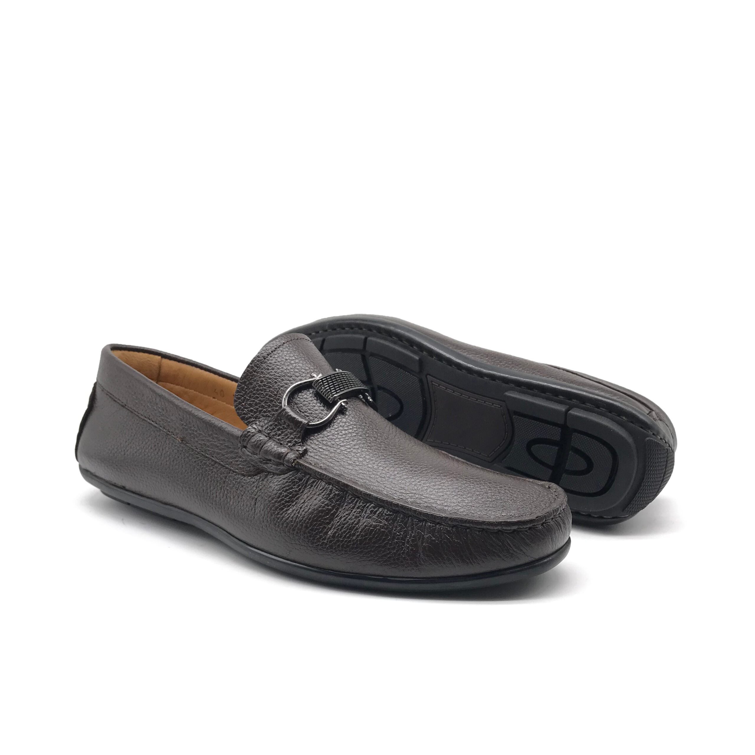 Mocassin En Cuir MT1819 Marron