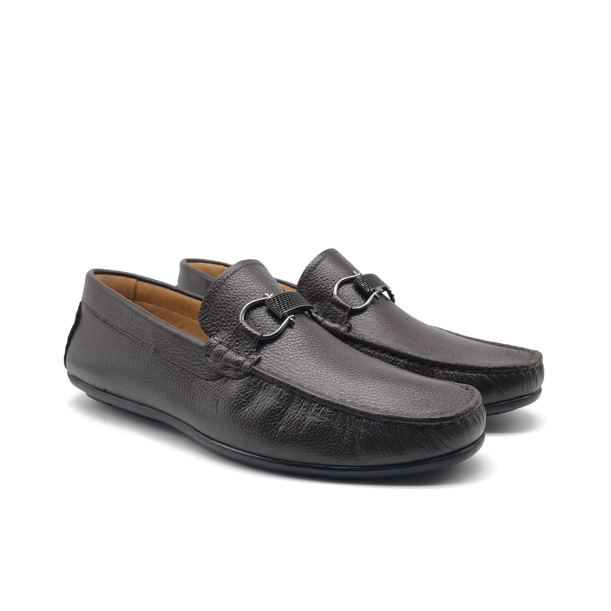 Mocassin En Cuir MT1819 Marron