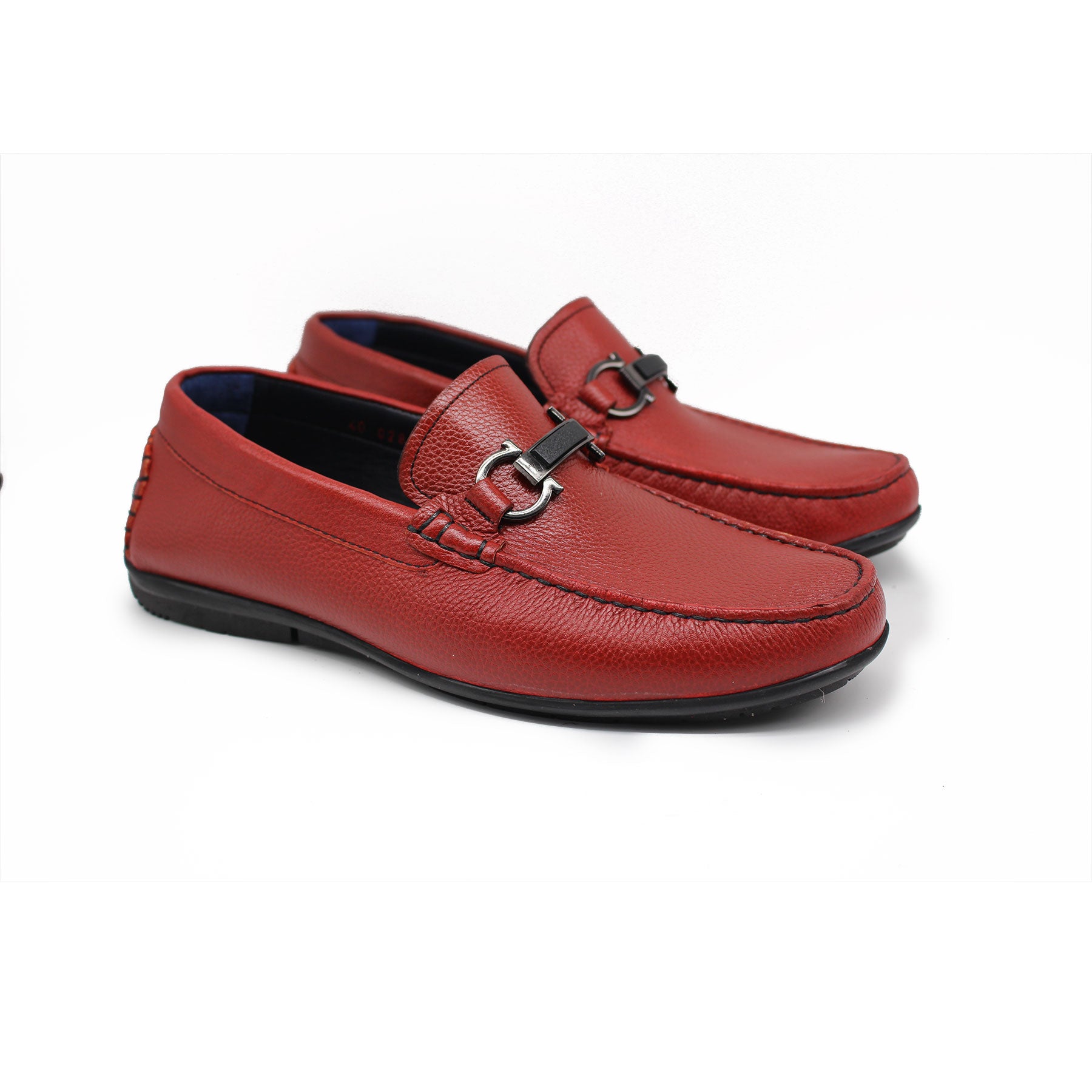 Mocassin en Cuir Ref : 0028 Bordeaux