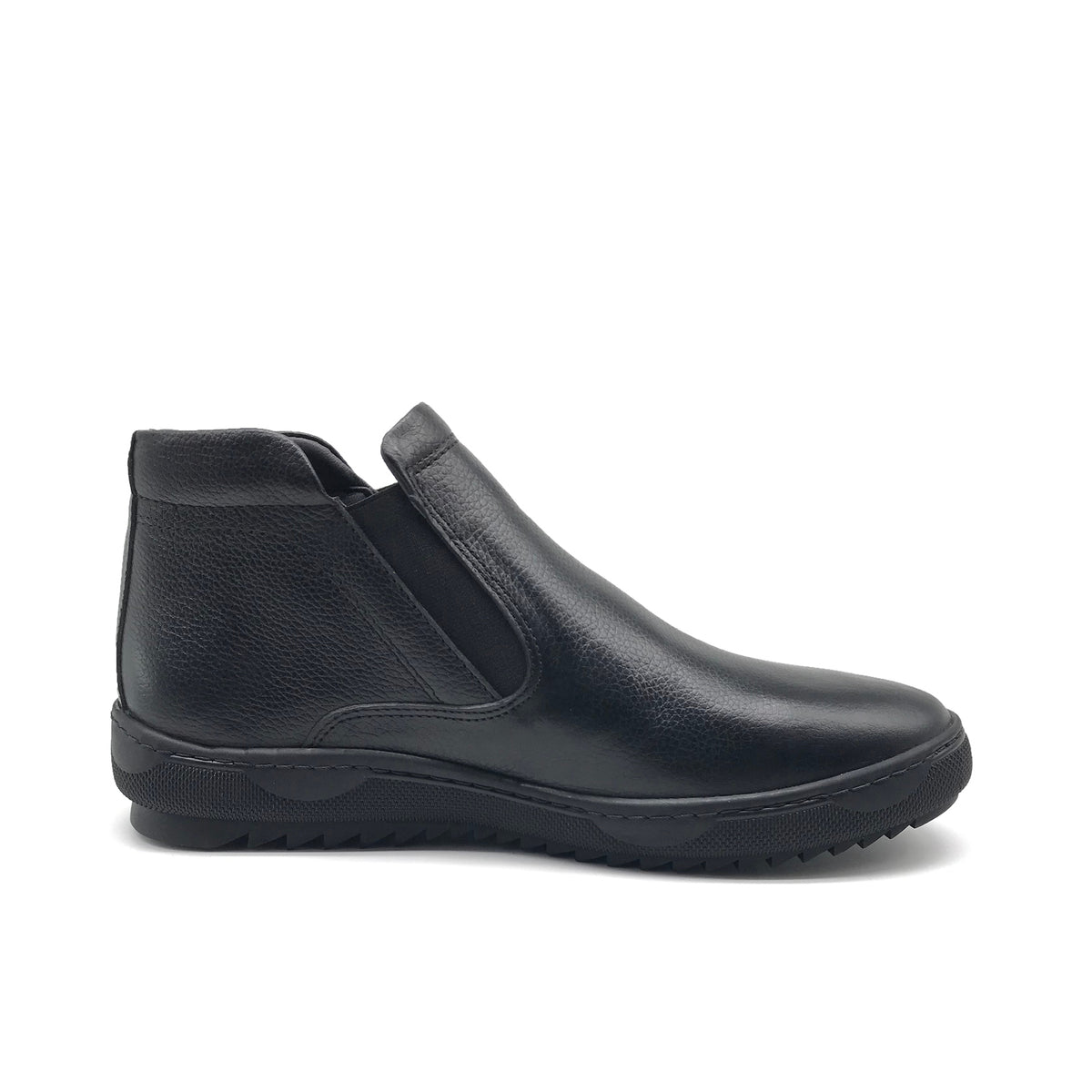 Ref: 243 Bottine en Cuir Noir - Shopilo Shoes