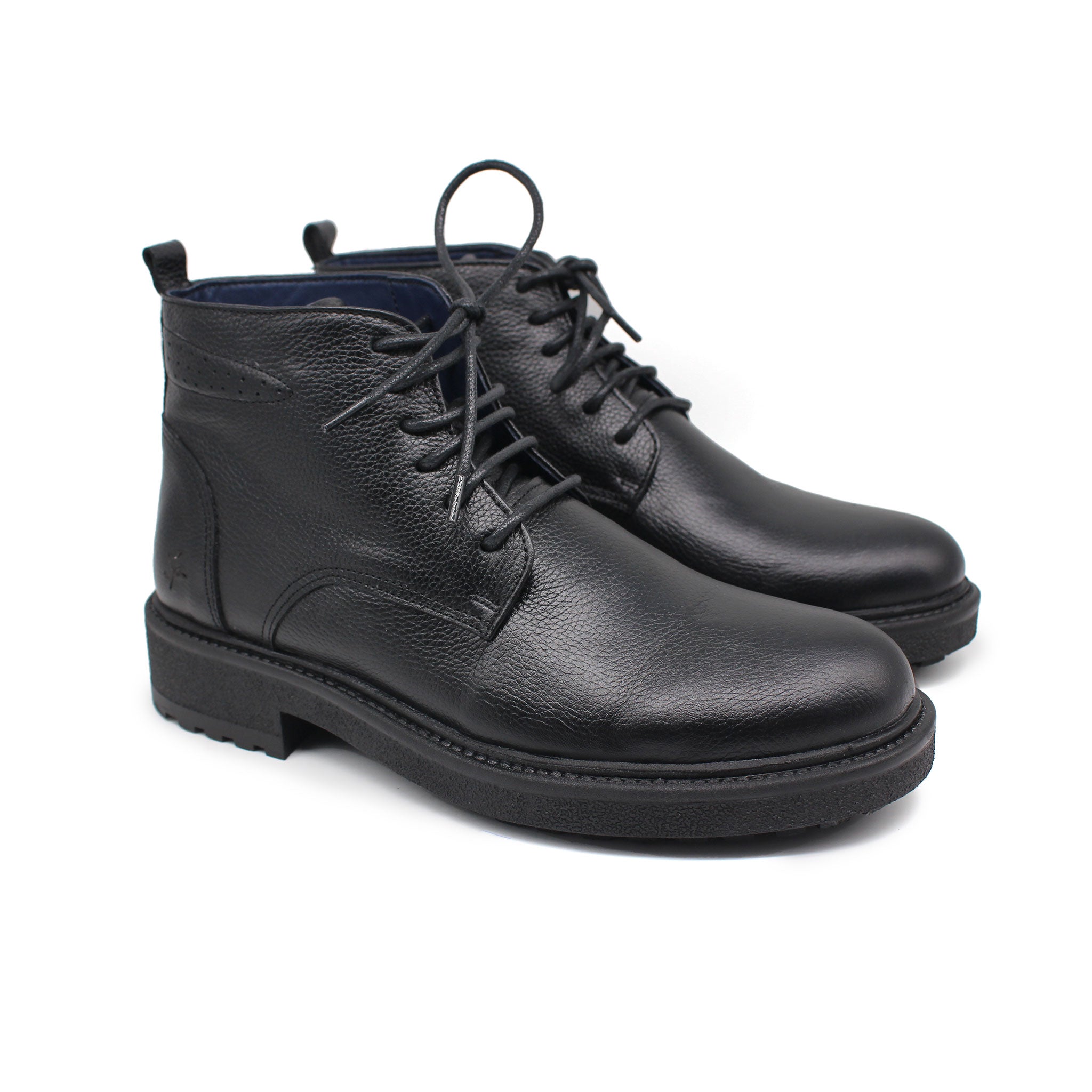 Ref: 1197 Bottine en Cuir Noir SOLD