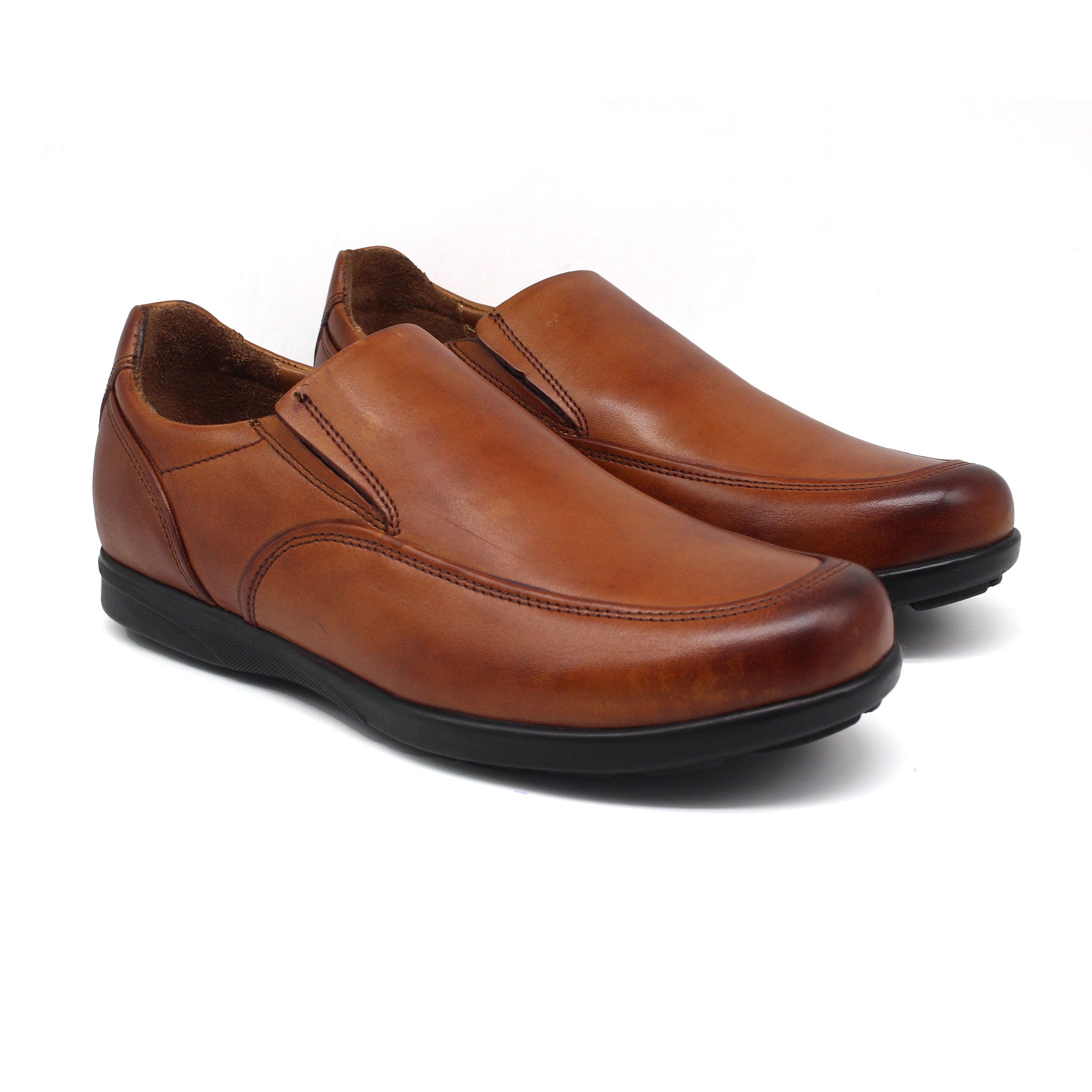 CHAUSSURE MEDICALE EN CUIR REF: 5047 MARRON CLAIR TK23