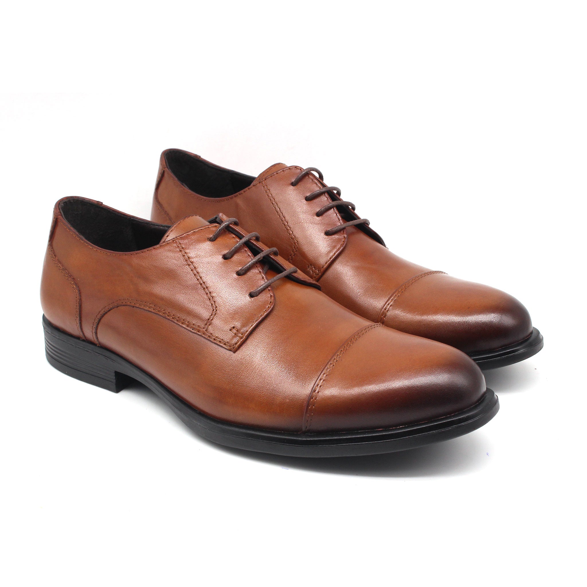 REF: 1010 CHAUSSURE CLASS EN CUIR MARRON CLAIR