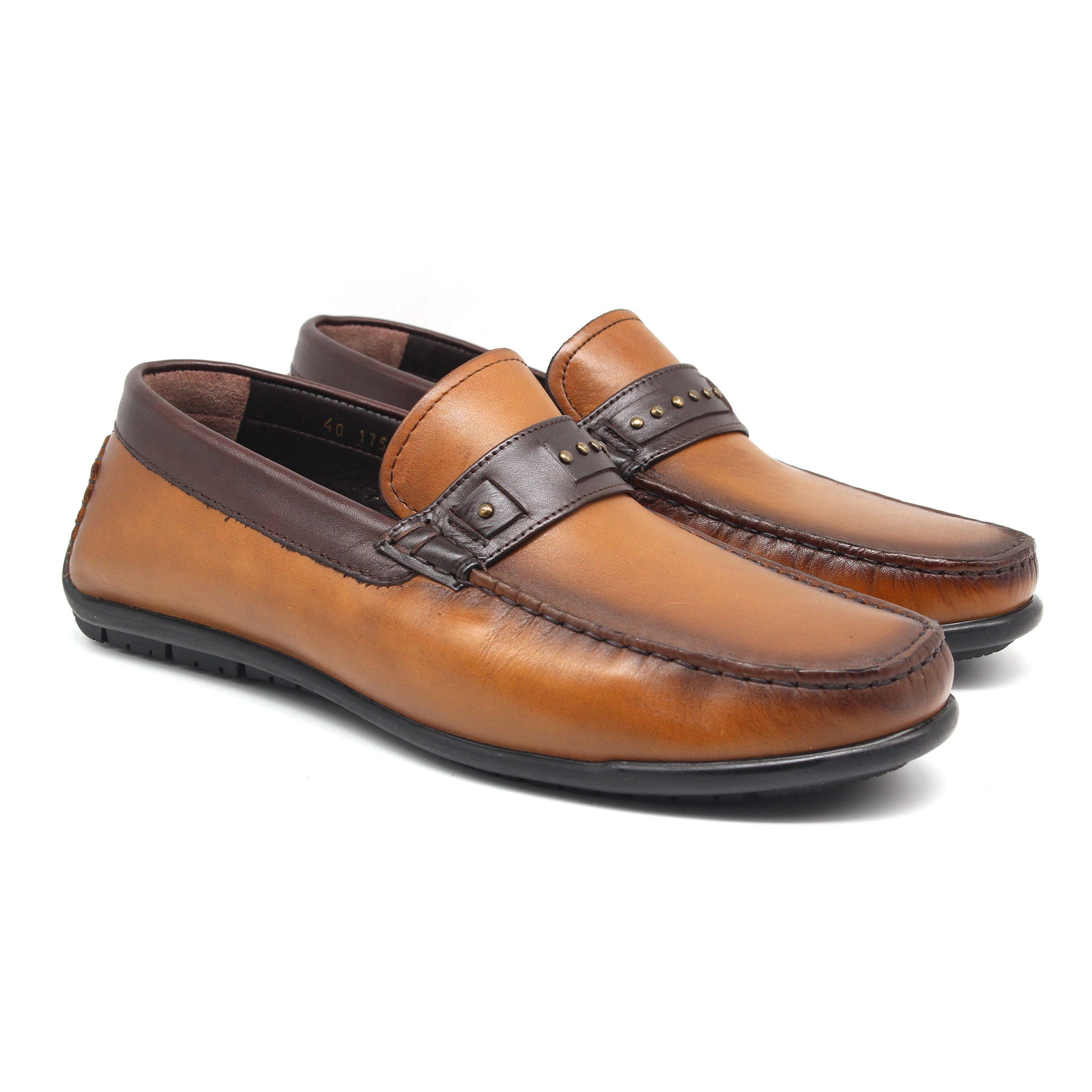 MOCASSIN EN CUIR REF 1753 MARRON CLAIR
