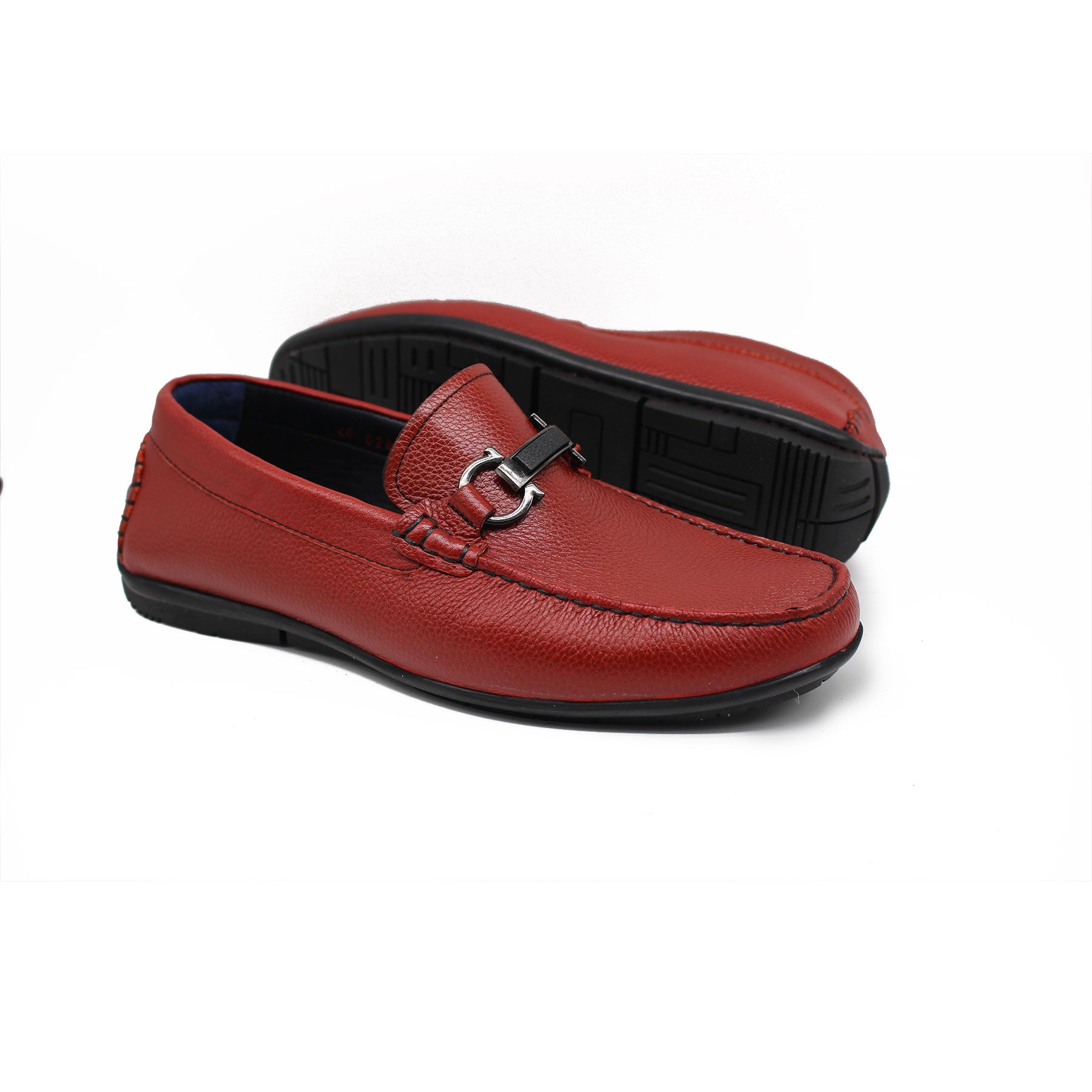 Mocassin en Cuir Ref : 0028 Bordeaux