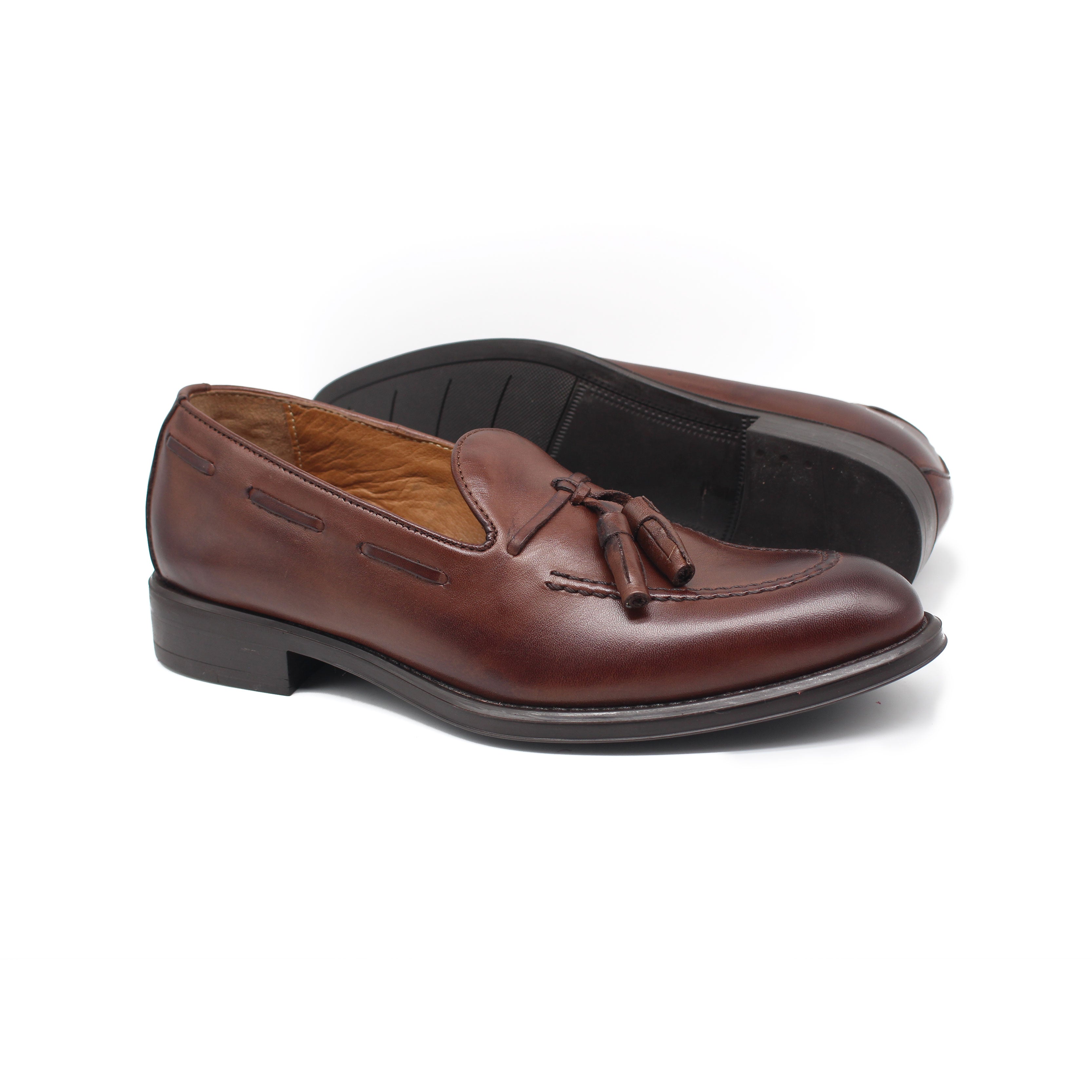 Chaussure Class en Cuir Ref: 214 Marron Foncé