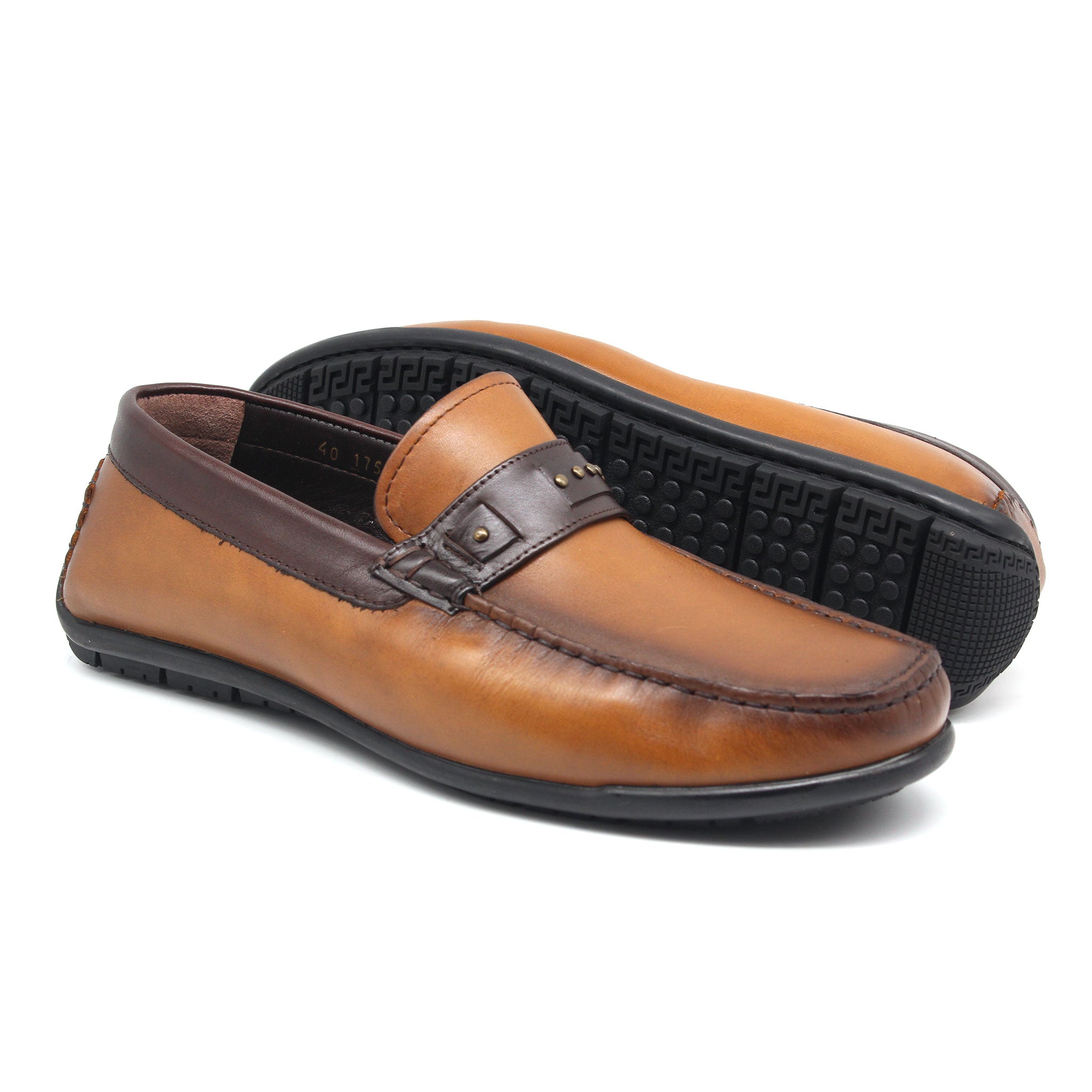MOCASSIN EN CUIR REF 1753 MARRON CLAIR