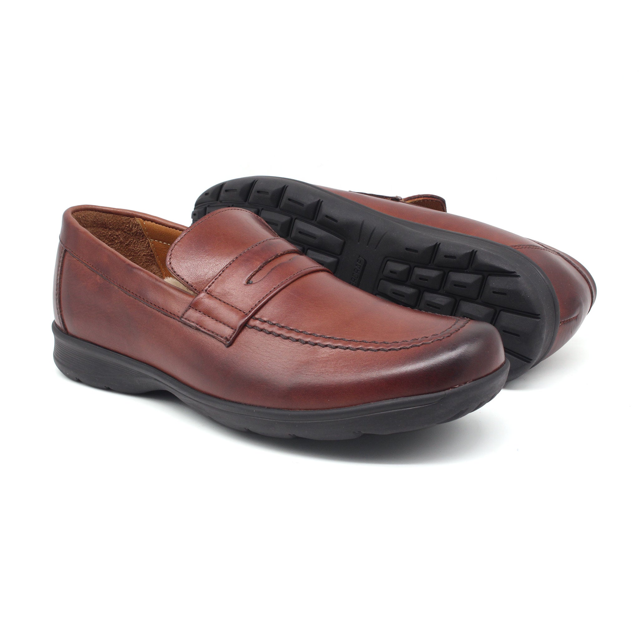 CHAUSSURE MEDICAL EN CUIR REF: 09 MARRON FONCE TK23
