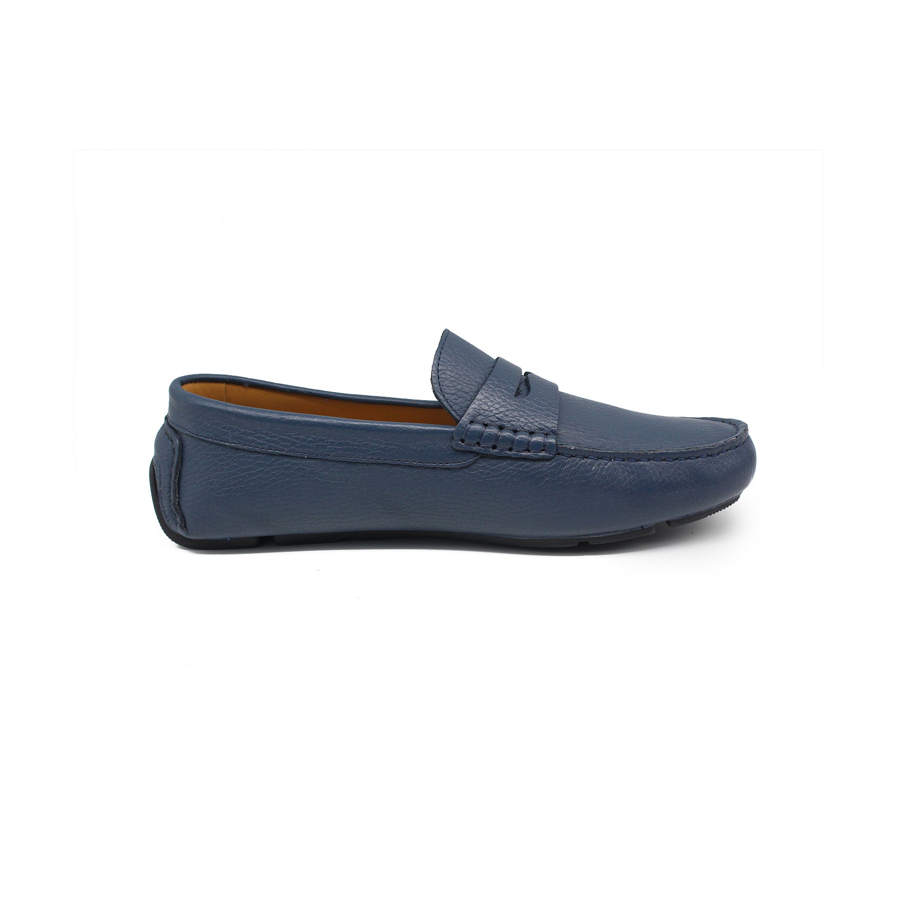 Mocassin en Cuir Ref : 455 Bleu