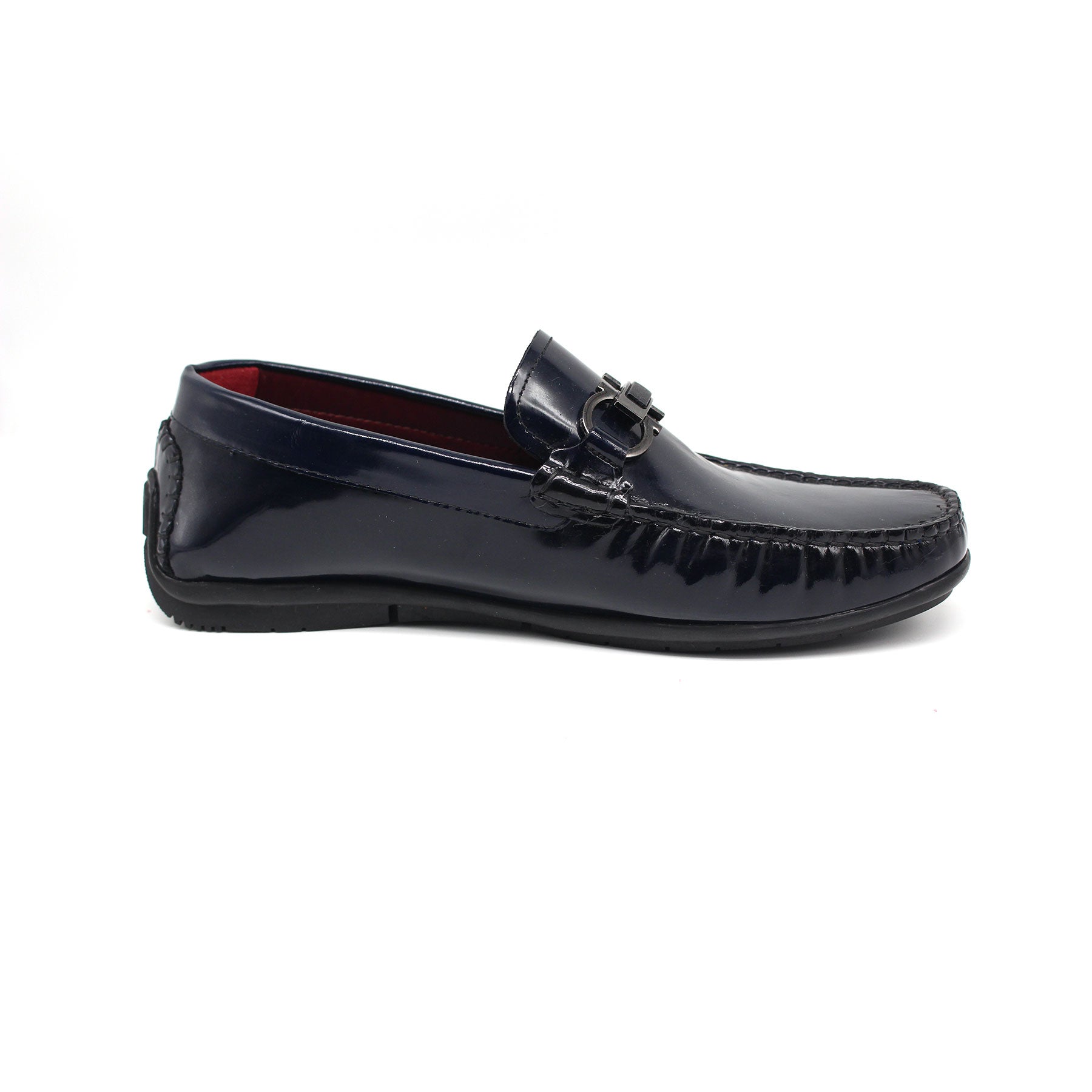 Mocassin en Cuir Ref : 0028 Bleu Demasquable