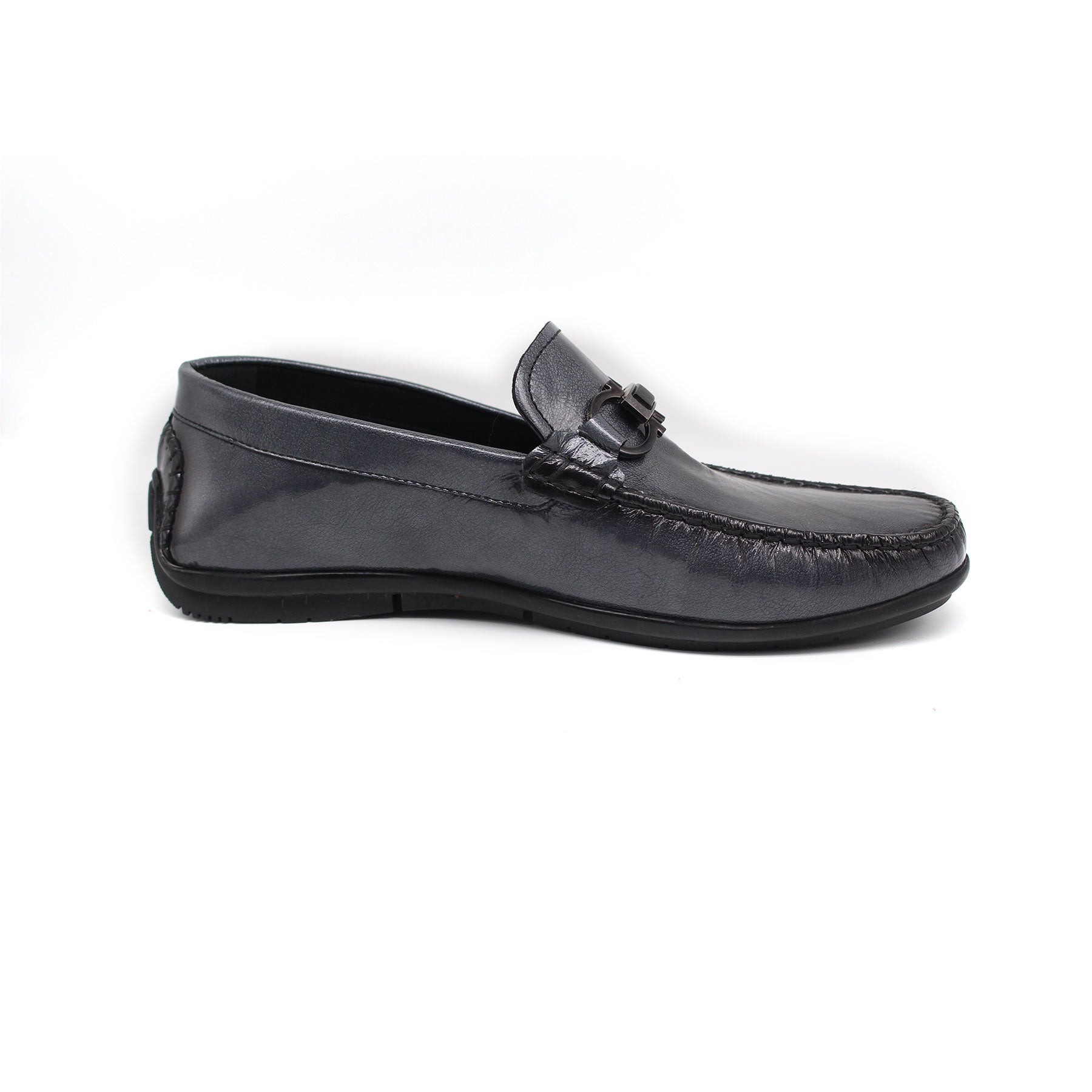 Mocassin en Cuir Ref : 0028 Gris Demasquable
